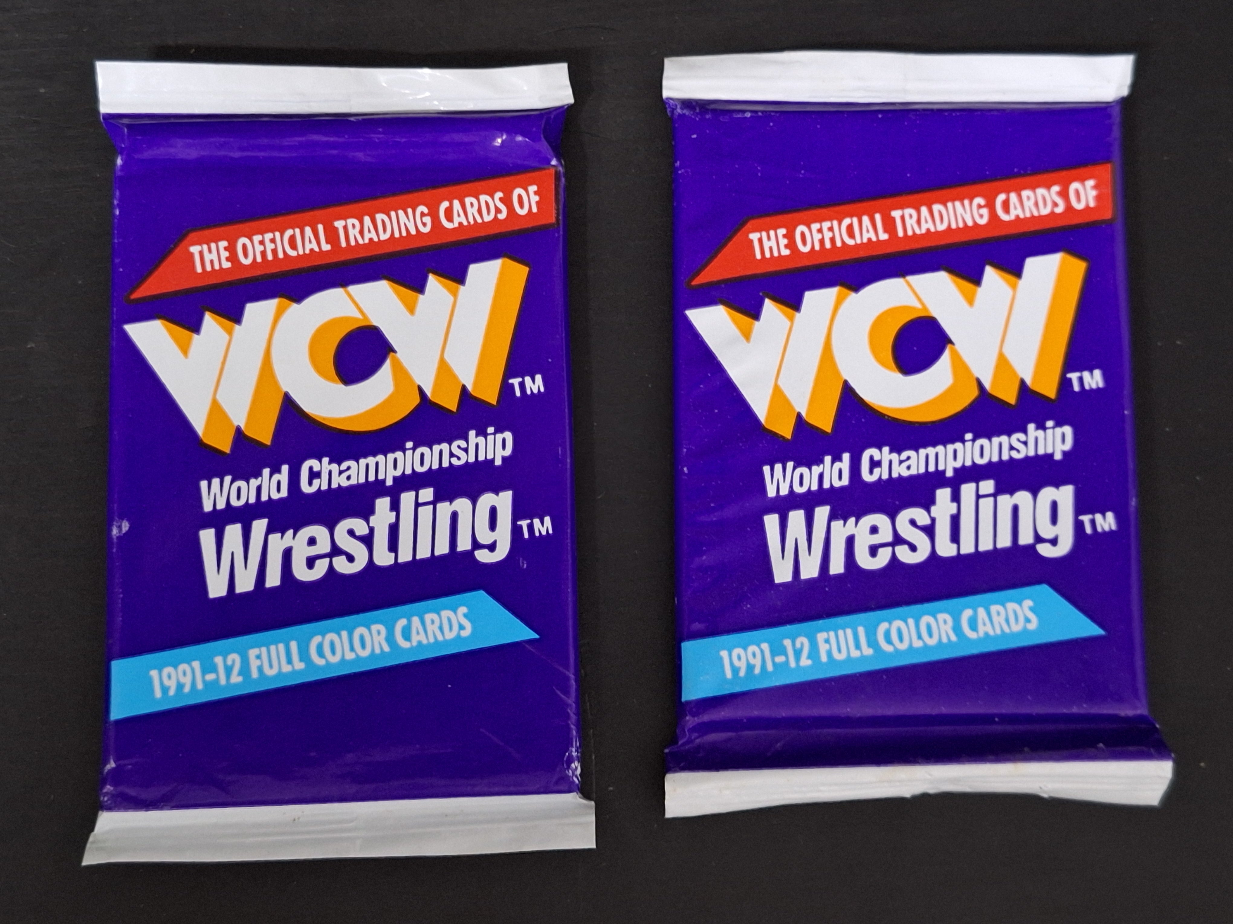 2 Sealed Packs - WCW World Championship Wrestling 1991 Impel Trading Cards