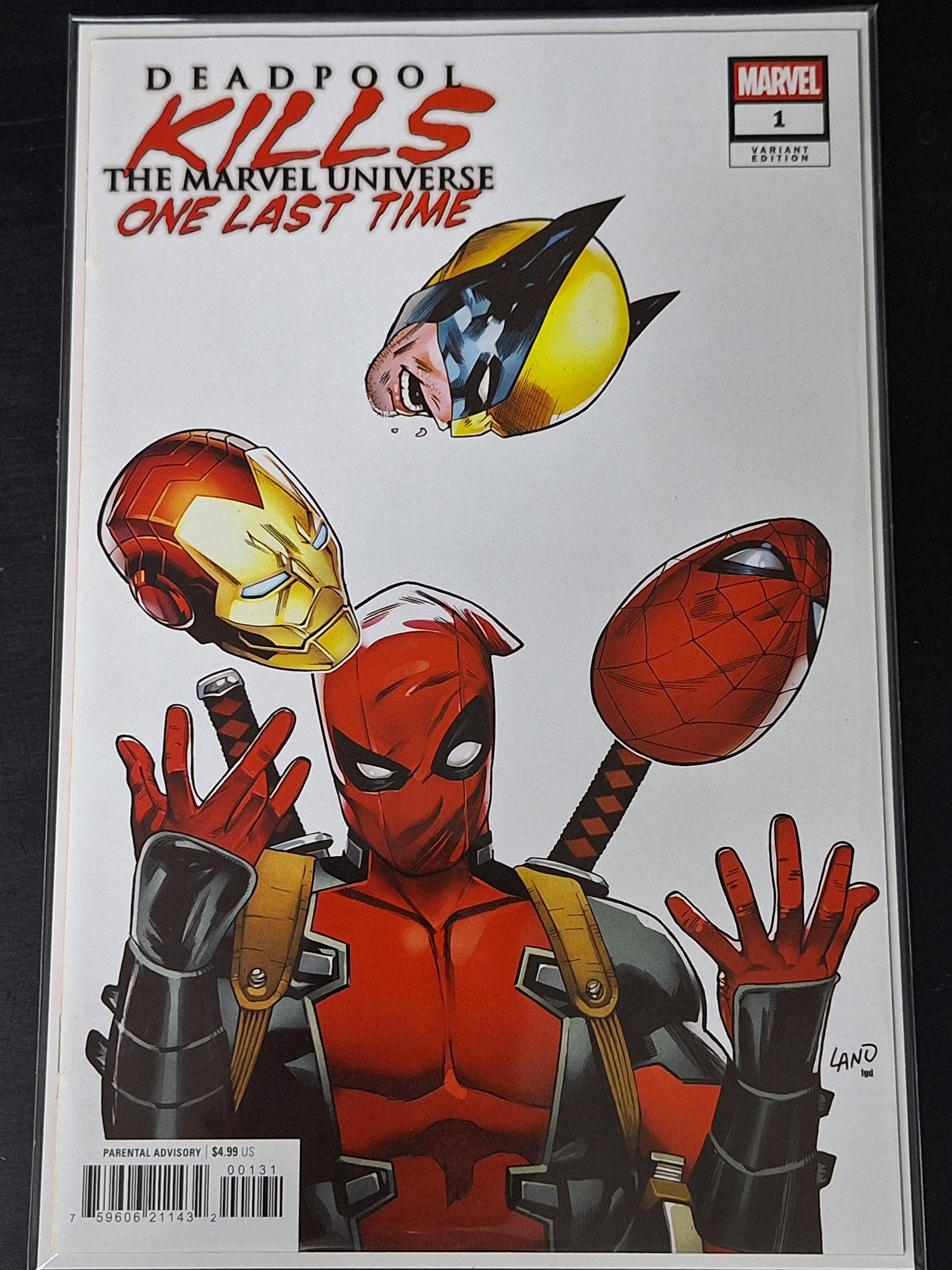 Deadpool Kills The Marvel Universe One Last Time 1 Marvel 2025 Greg Land Variant