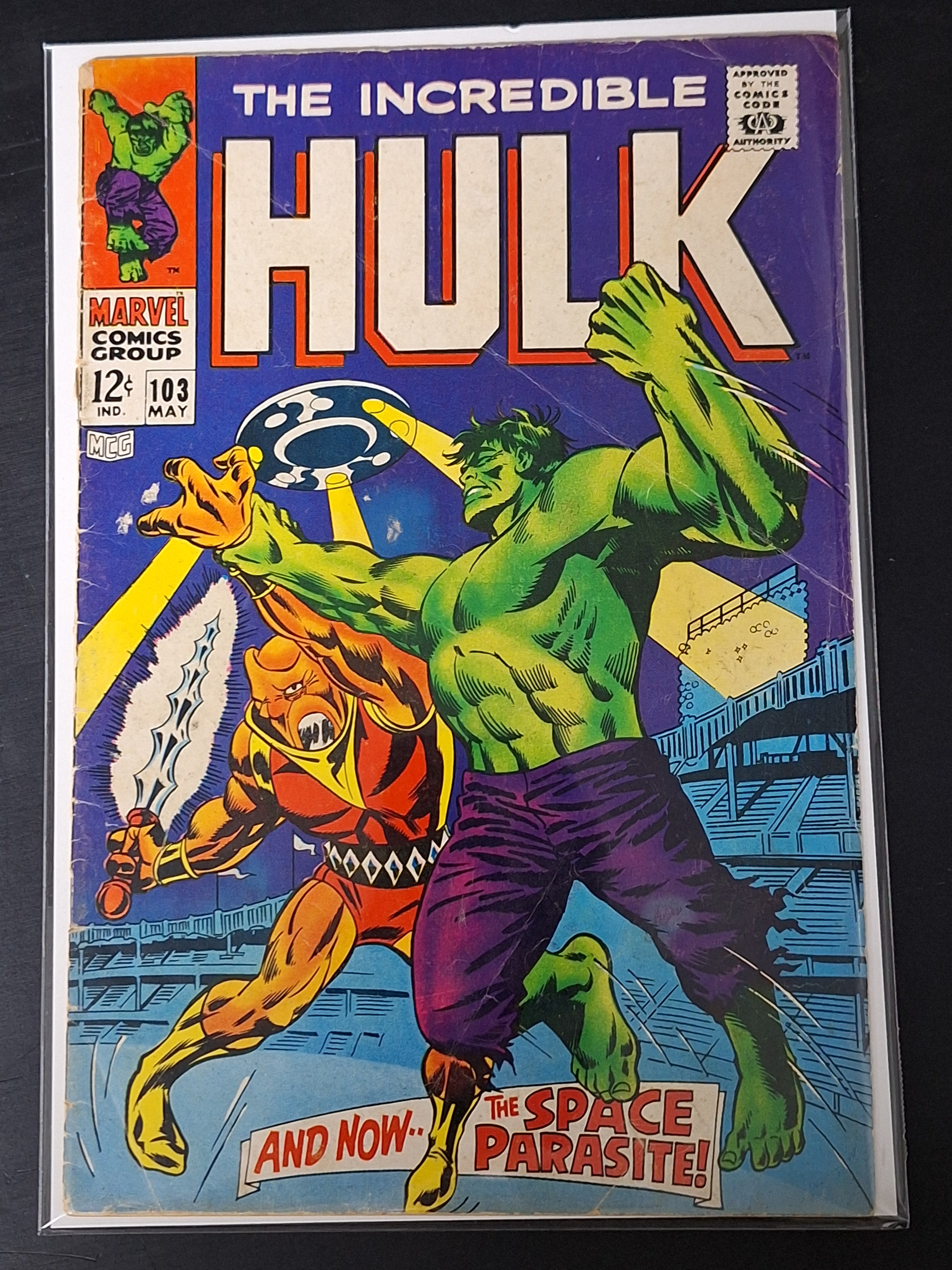 Hulk 103 Marvel 1968 1st Space Parasite Silver Age