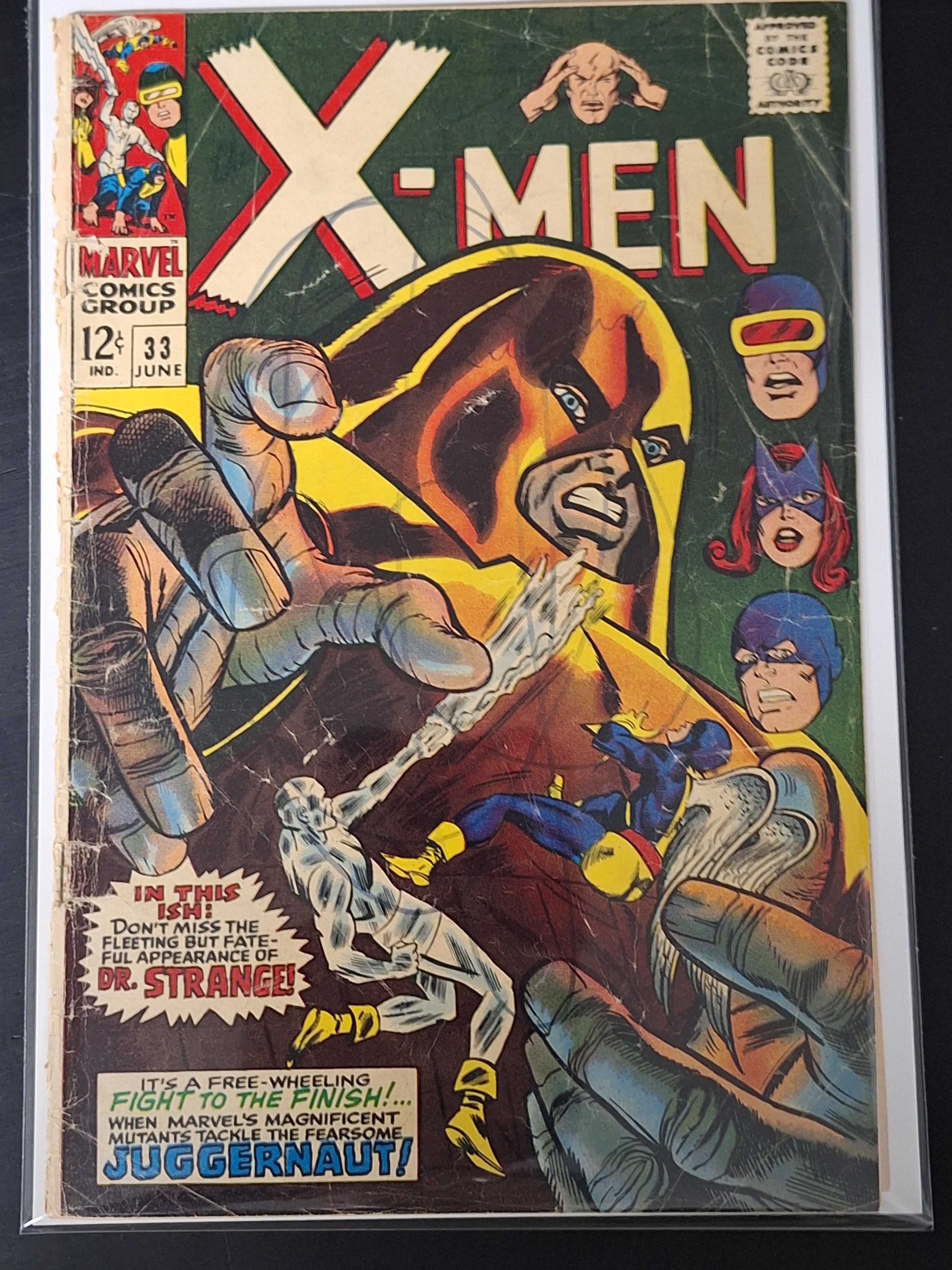 X-Men 33 Marvel 1967 Silver Age, 4th Juggernaut Appearance