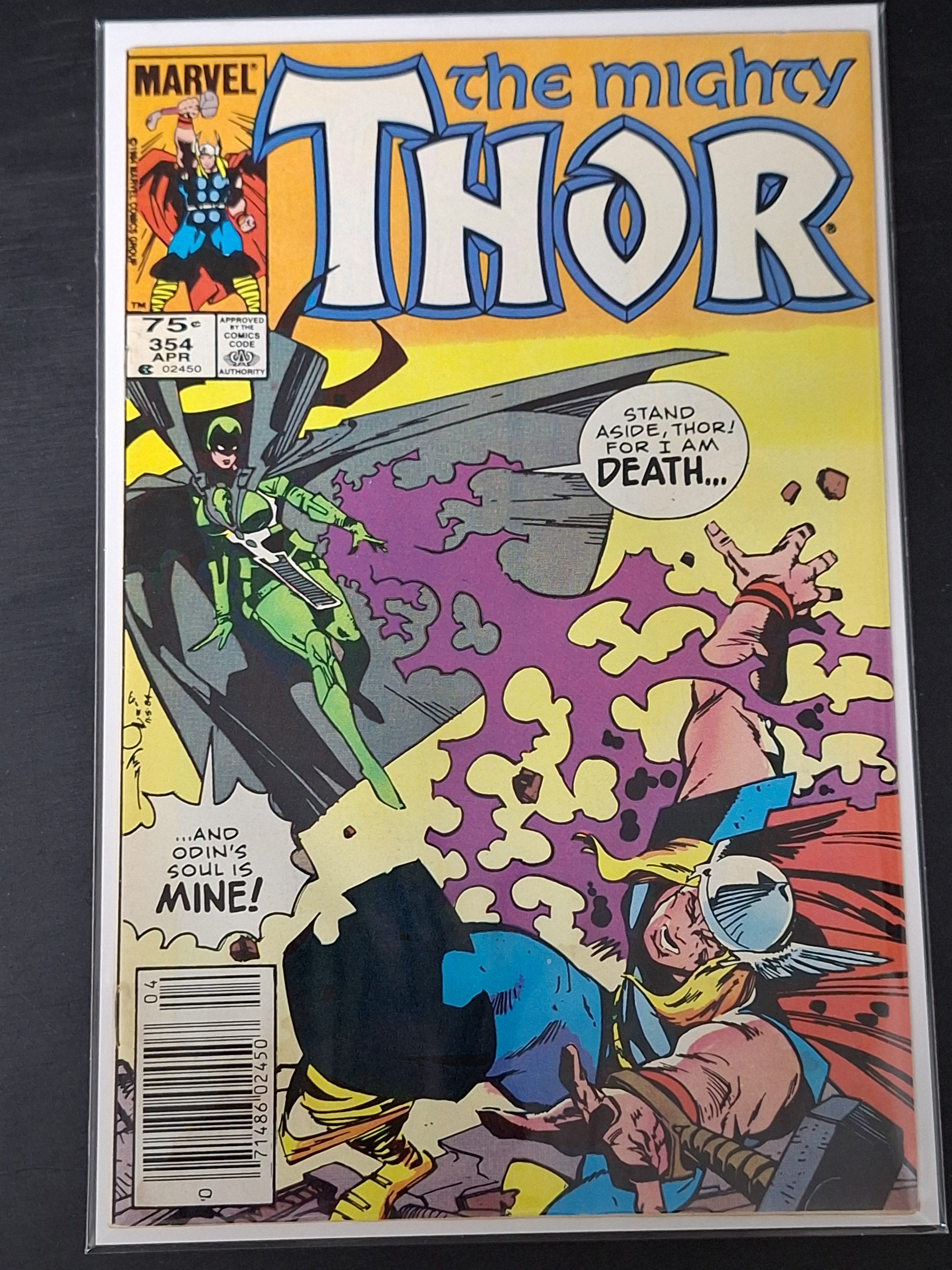 Thor 354 Marvel 1985 Hela Cover CPV