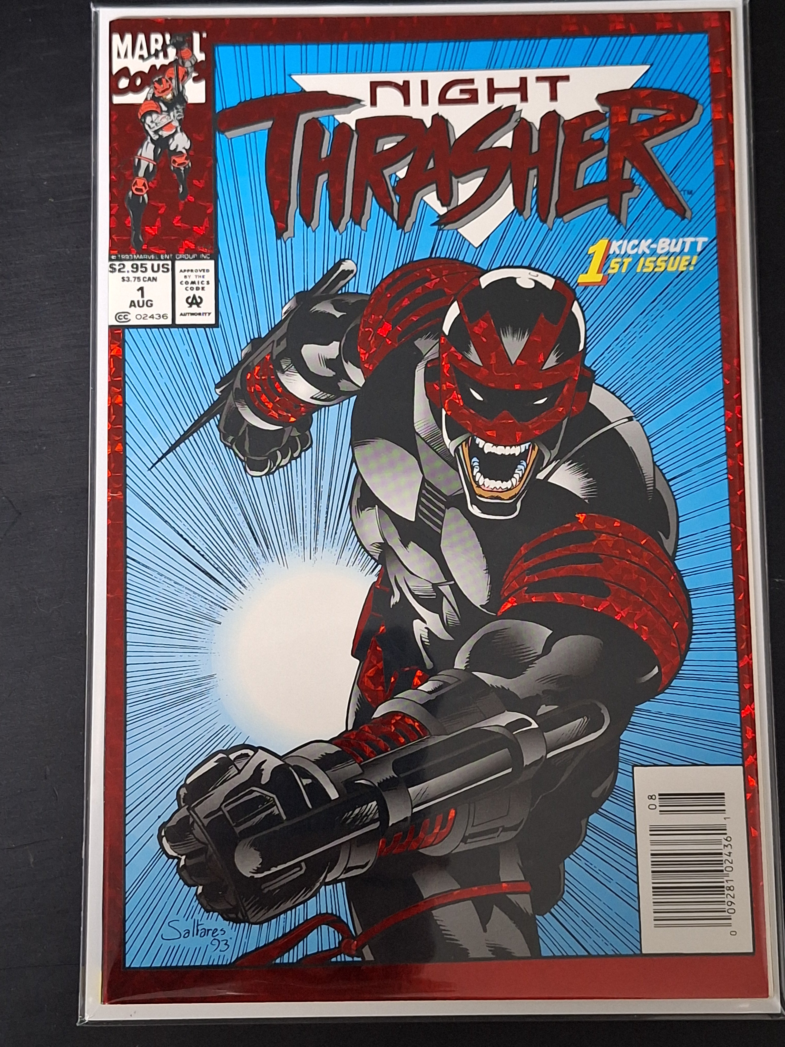 Night Thrasher 1 Marvel 1993 Newsstand Foil Cover
