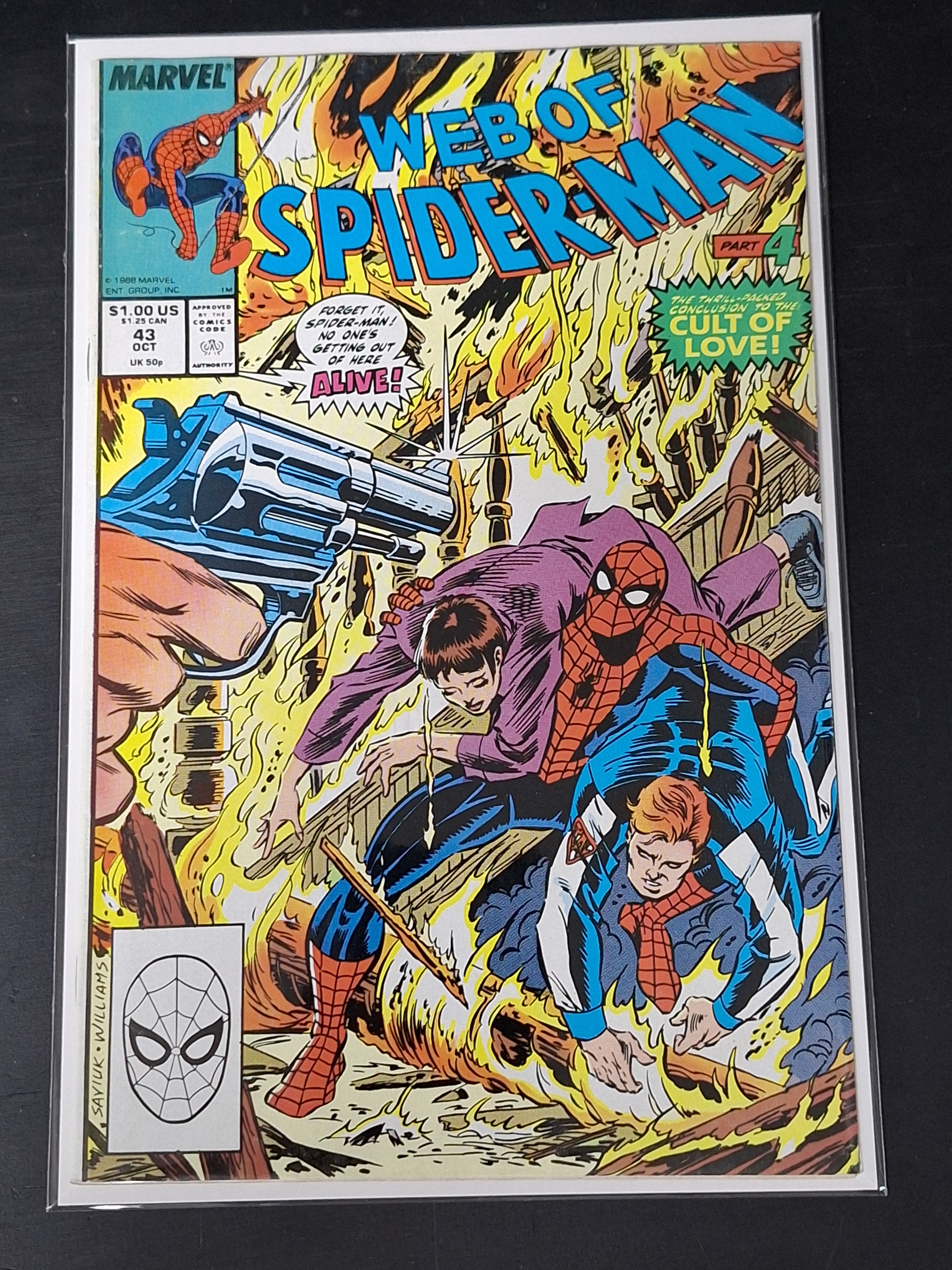 Web of Spider-Man 43 Marvel 1988 Cult Of Love Conclusion
