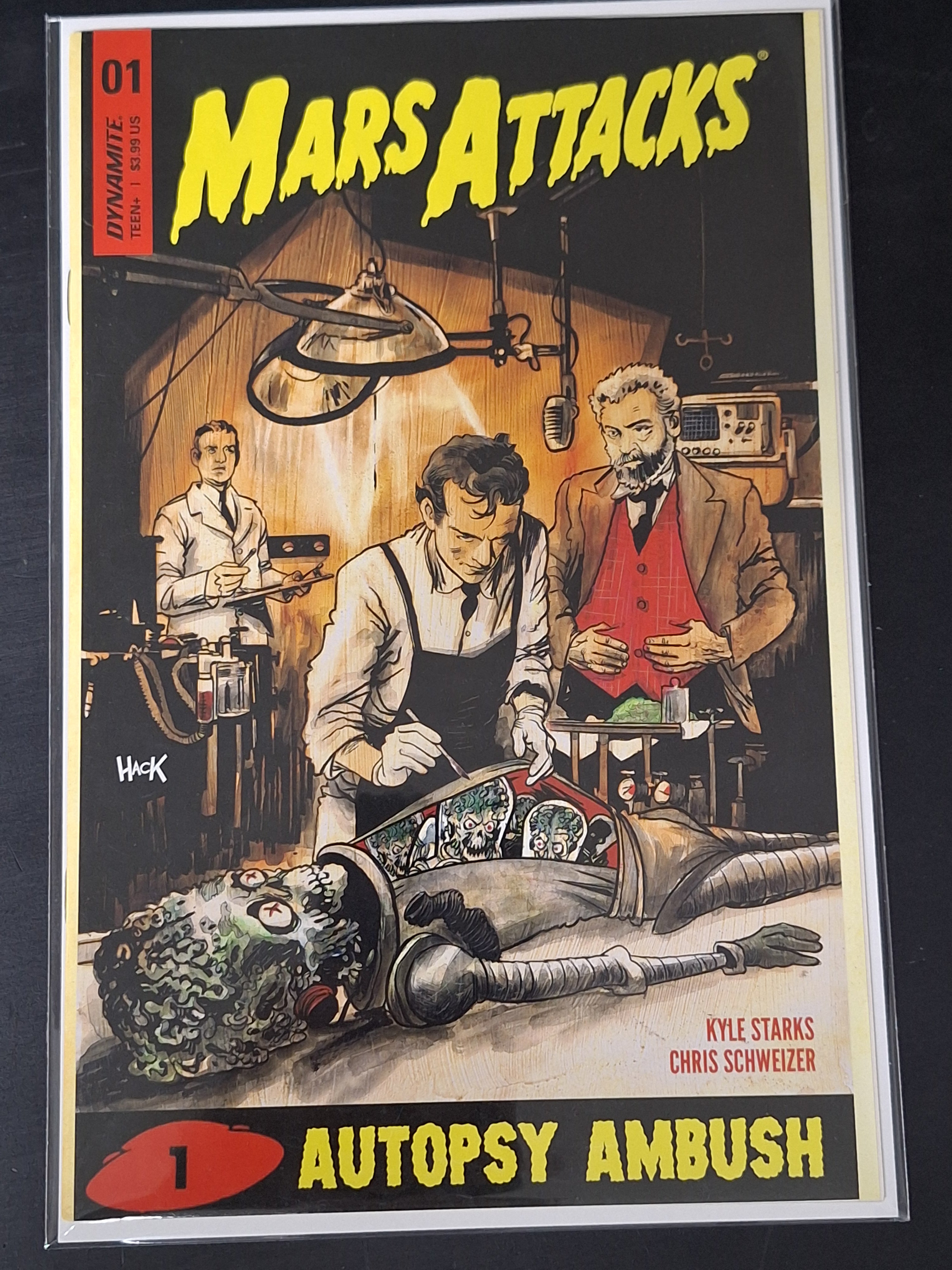 Mars Attacks 1 Dynamite 2019 Robert Hack Autopsy Ambush Variant