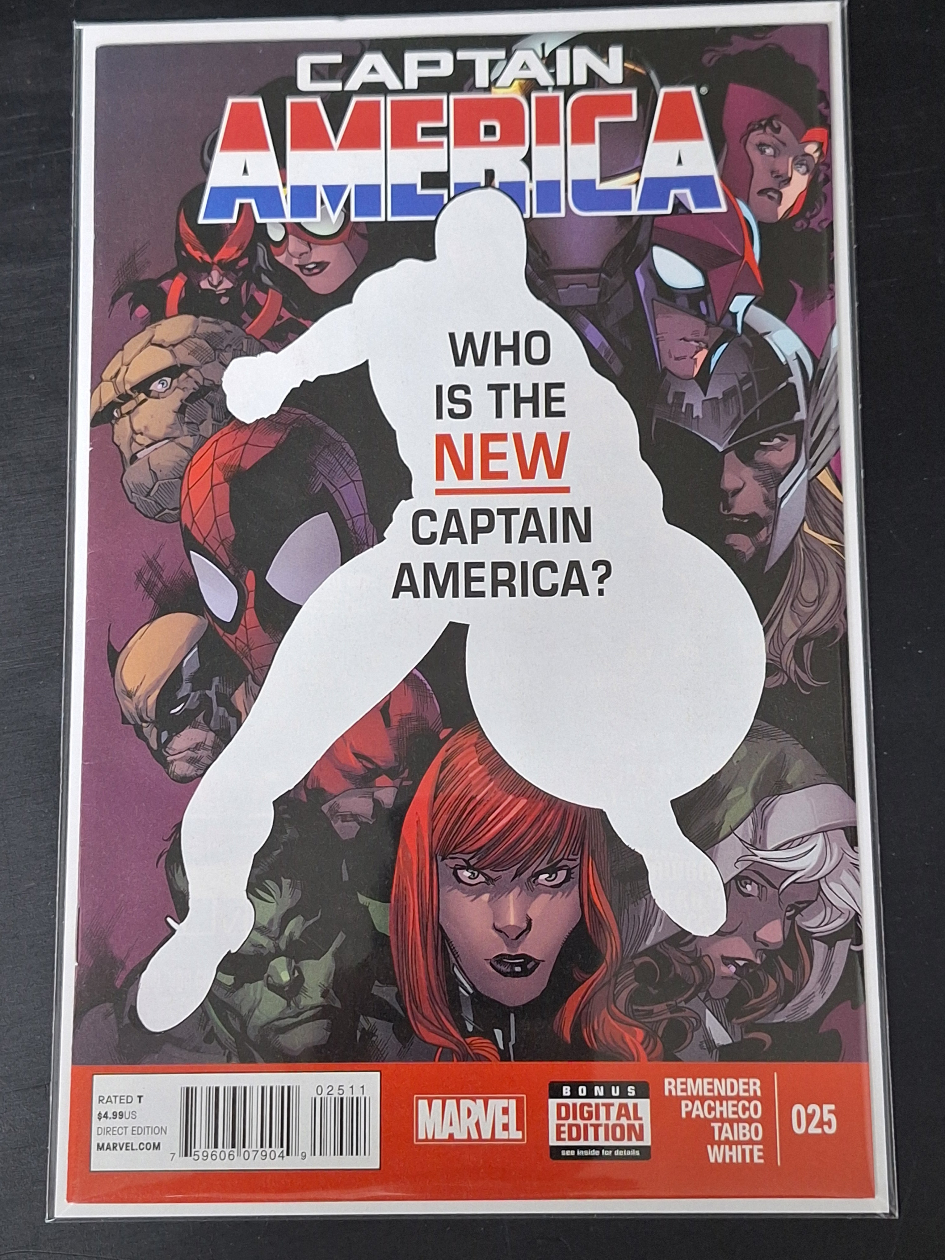 Captain America 25 Marvel 2014 1st Sam Wilson as Captain America