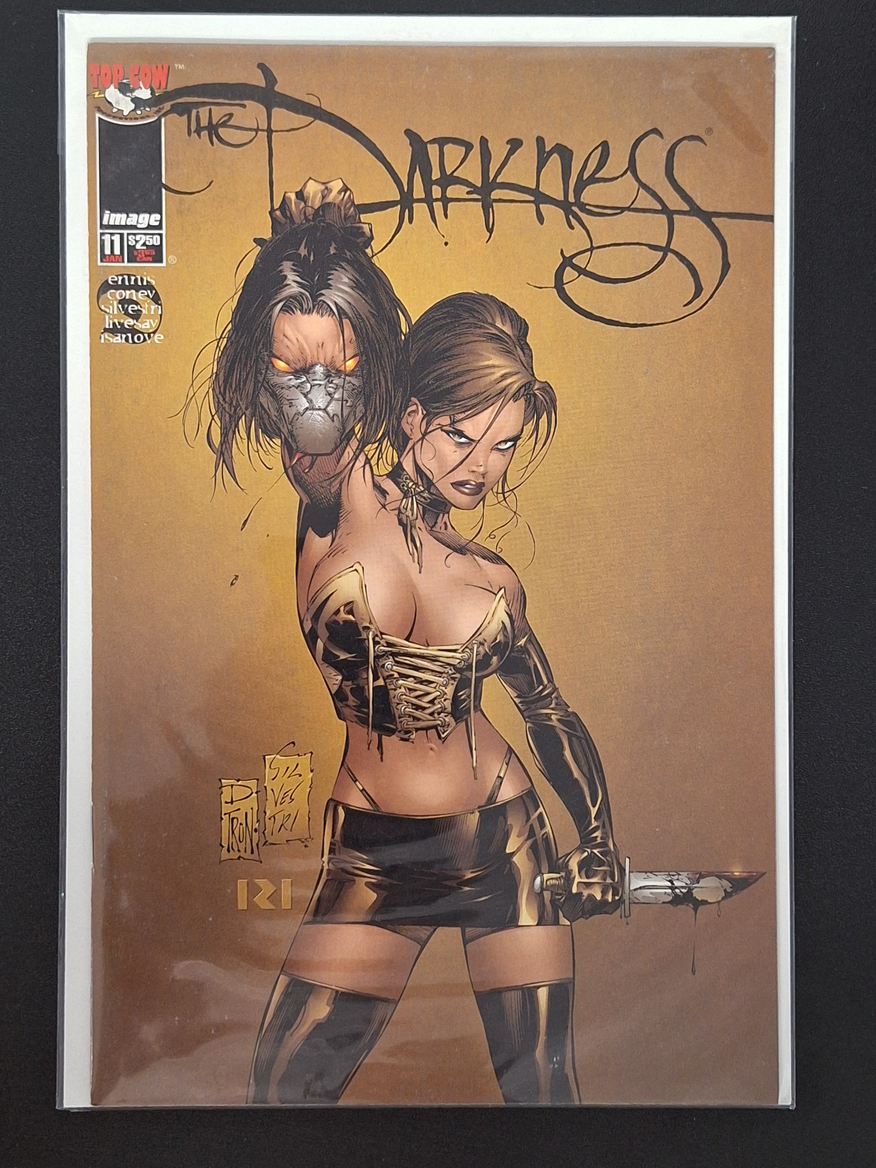 The Darkness 11 Image Top Cow 1998 Mark Silvestri Conan Homage Cover