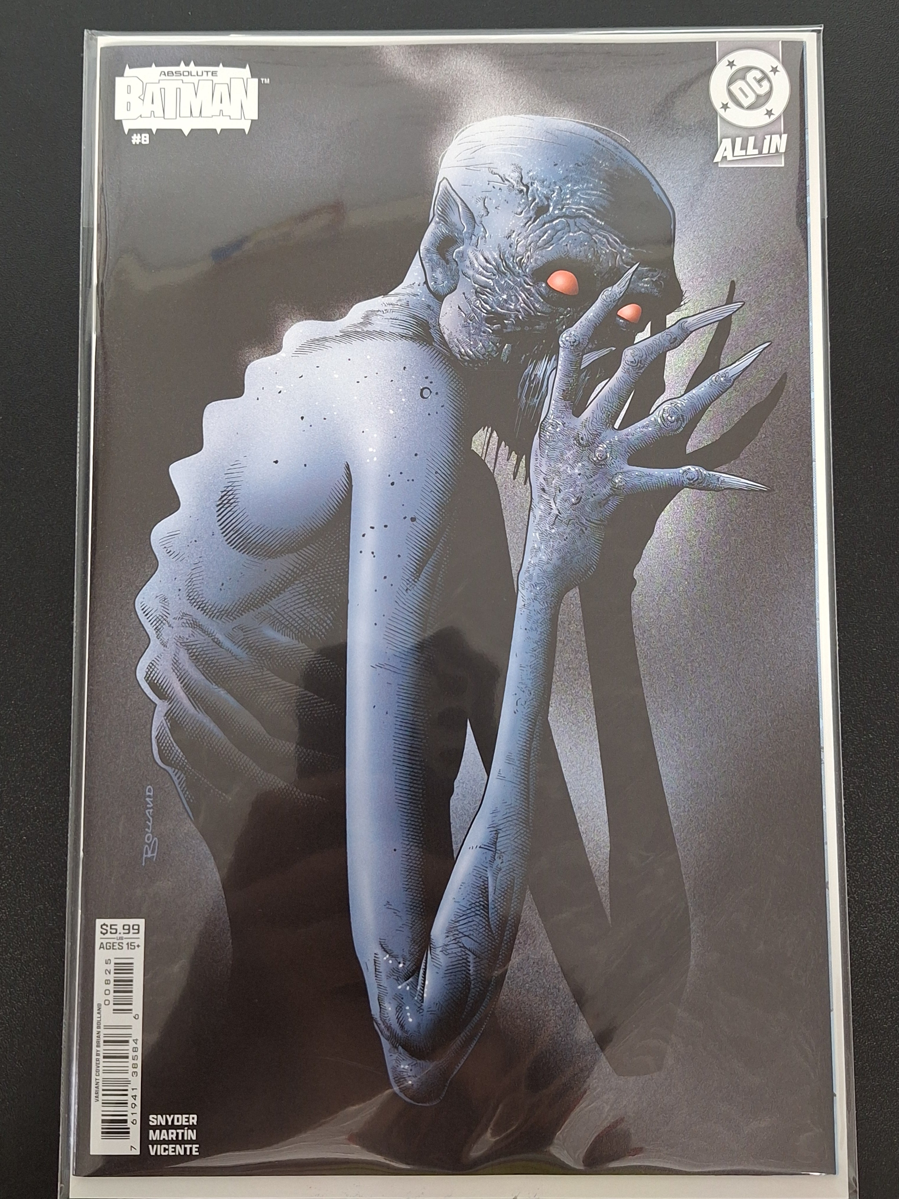 Absolute Batman 8 DC 2025 Bolland Variant 1st Full App of Absolute Mr.Freeze