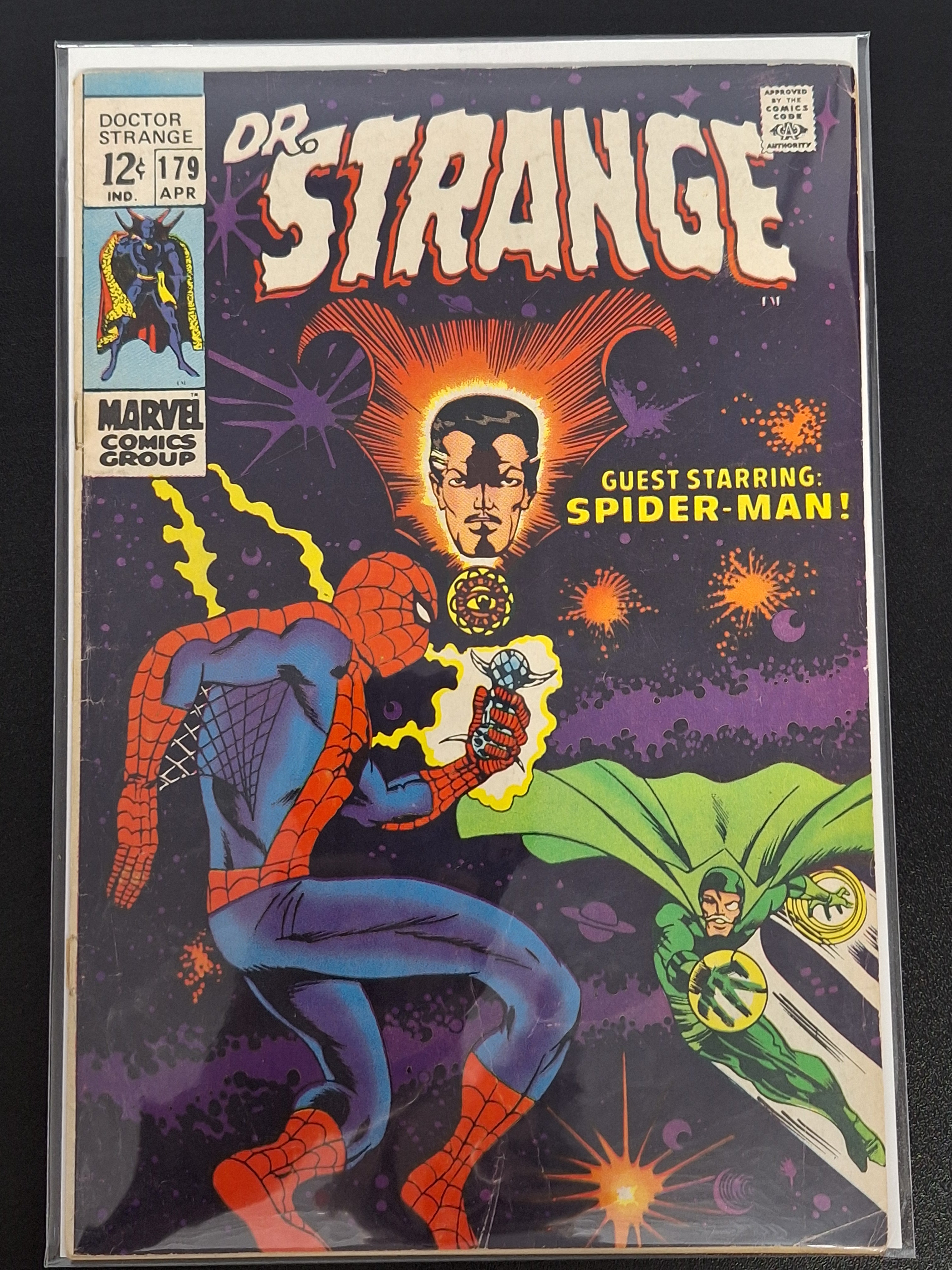 Dr.Strange 179 Marvel 1968 Classic Cover, Spider-Man App