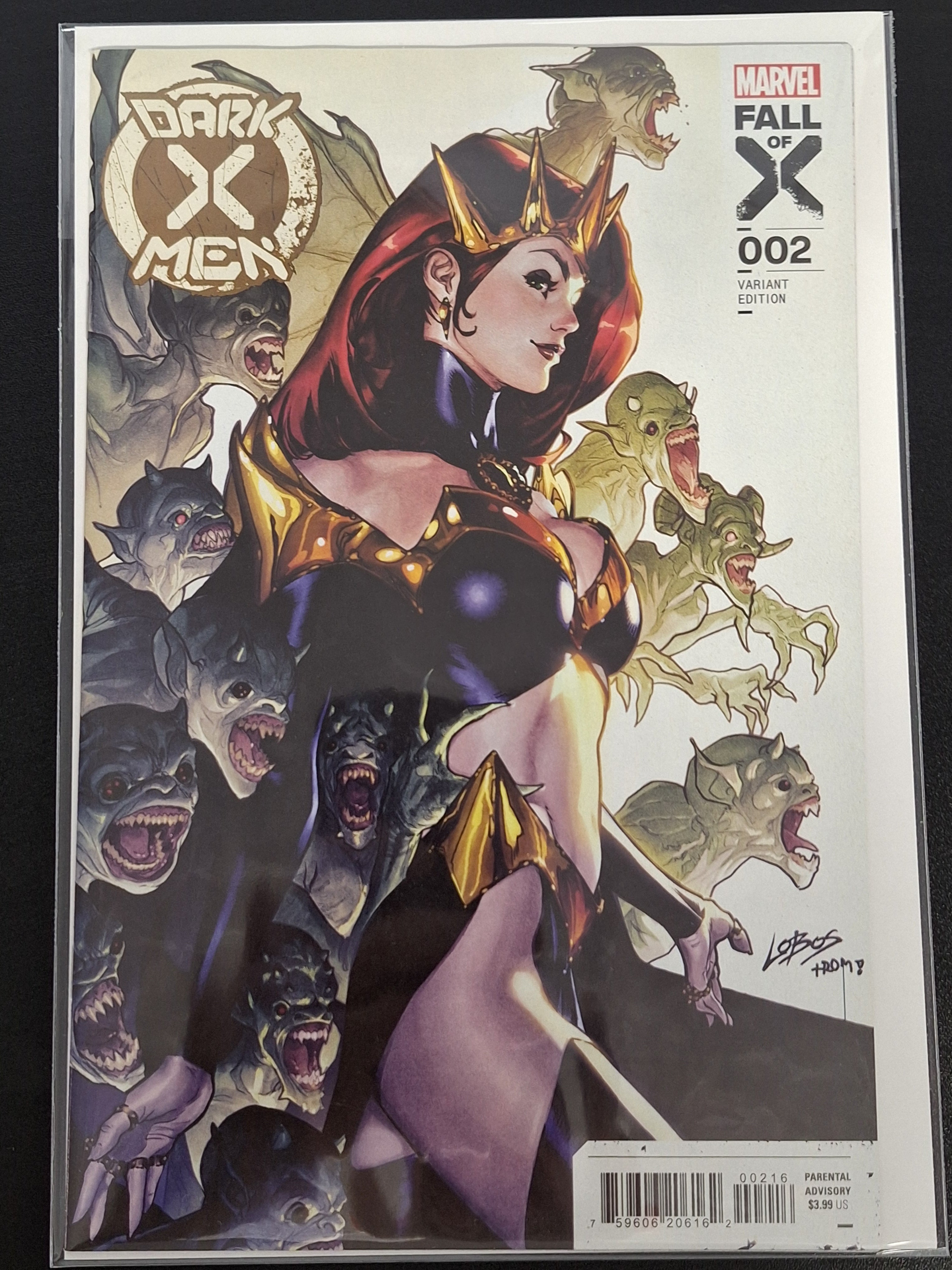Dark X-Men 2 Marvel 2023 Lobos 1:25 Variant