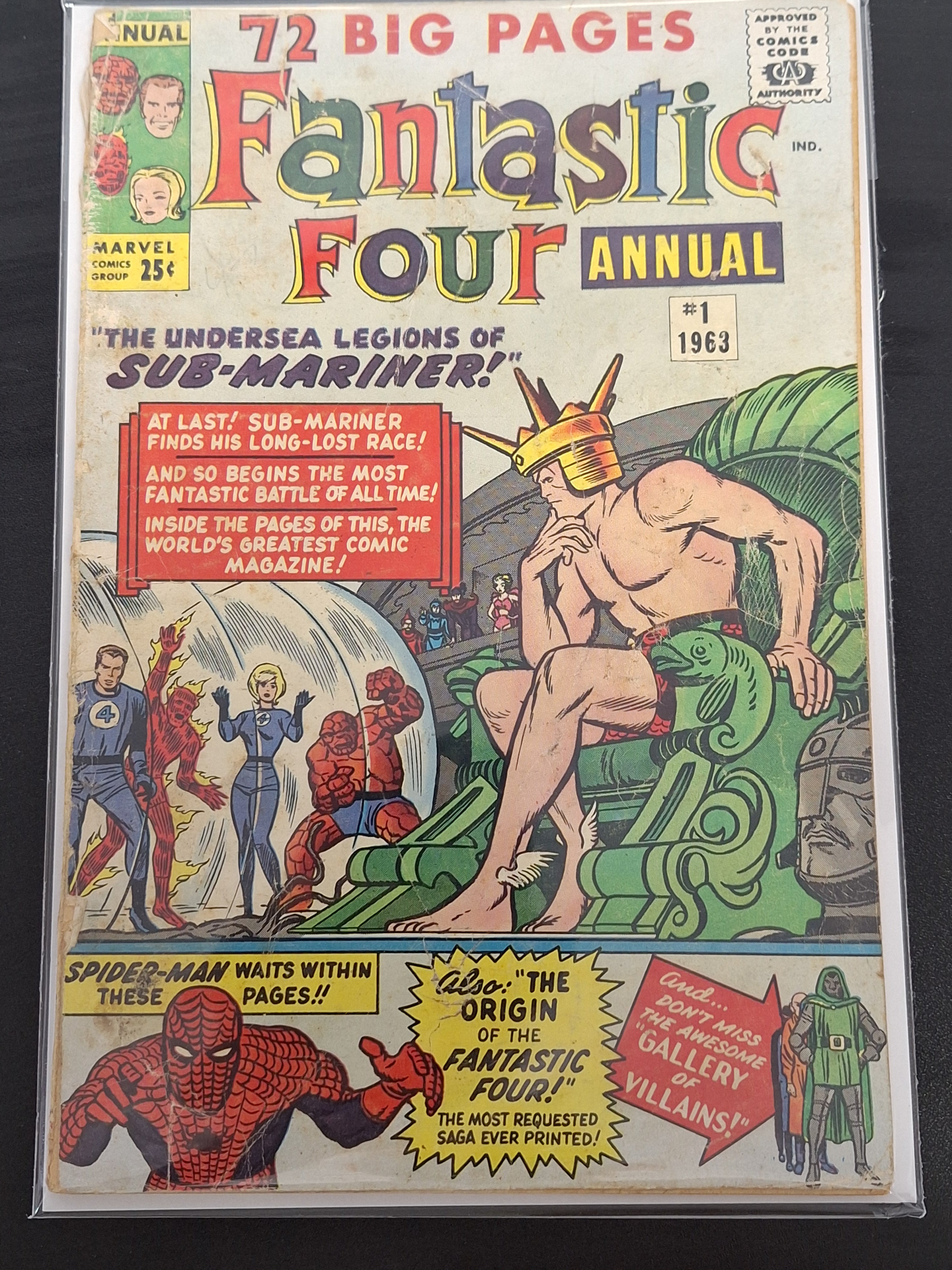 Fantastic Four Annual 1 Marvel 1963 Sub-Mariner Origin, 1st Dorma & Krang