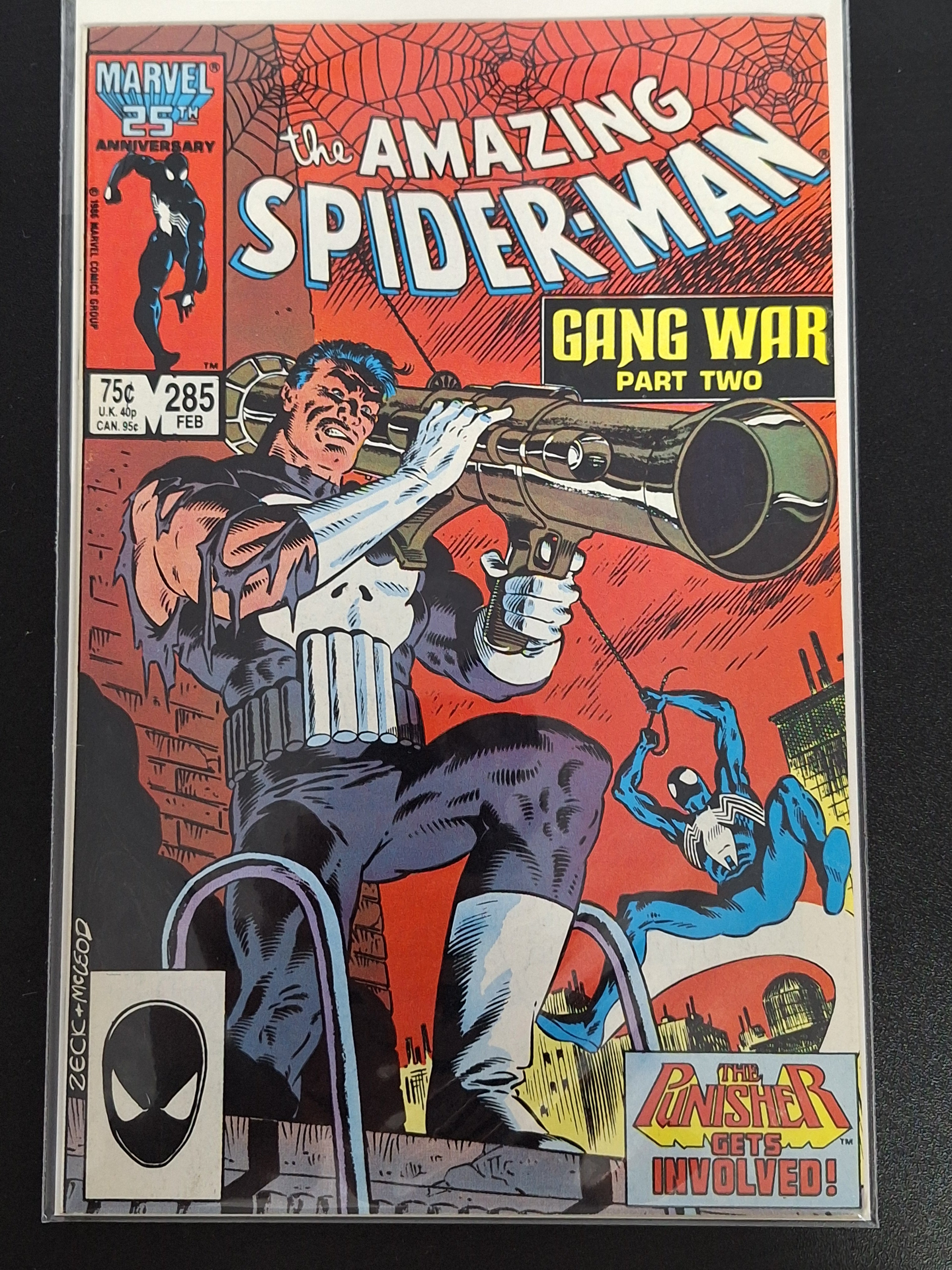 Amazing Spider-Man 285 Marvel 1987 Mike Zeck Punisher Cover