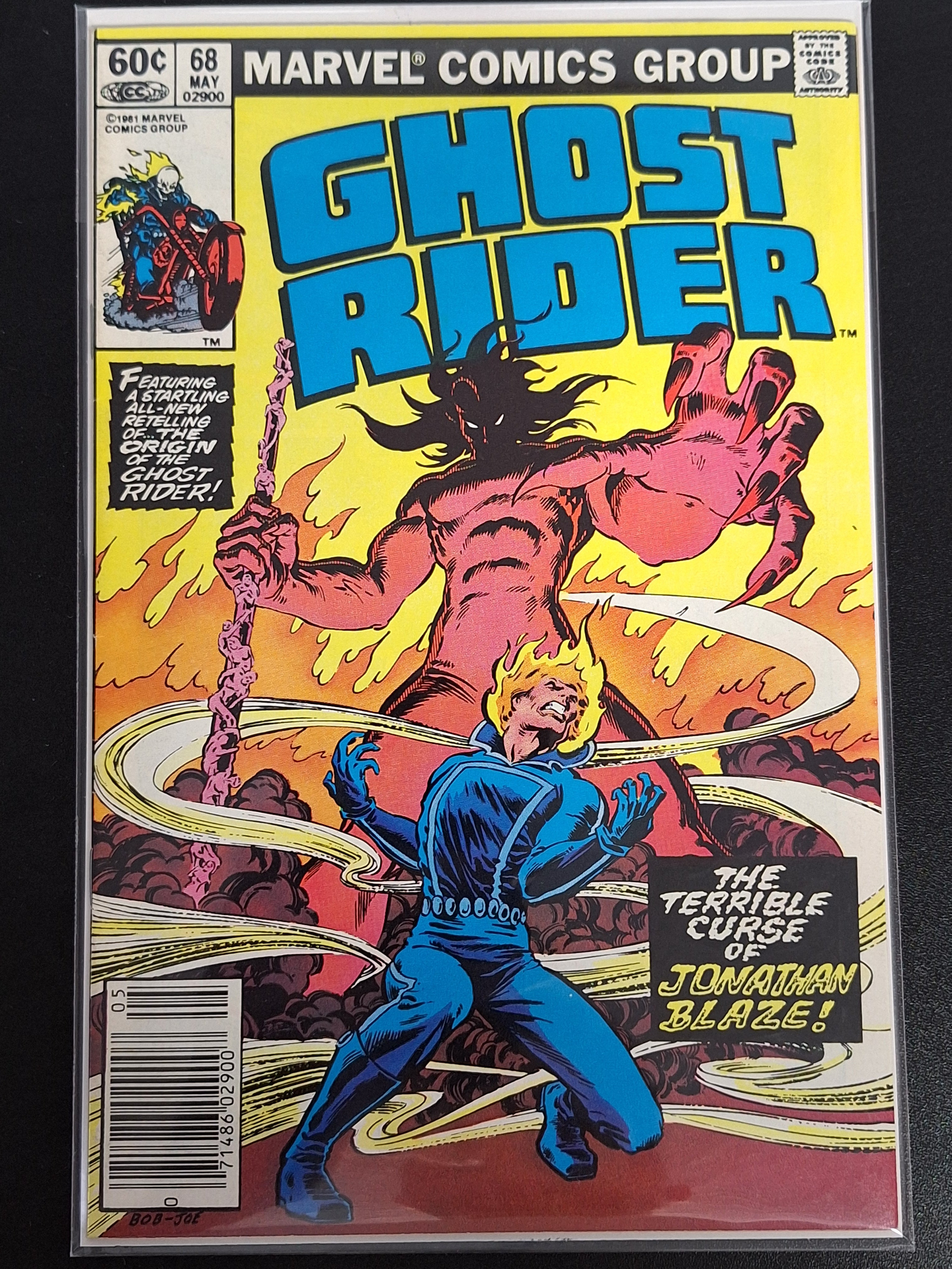 Ghost Rider 68 Marvel 1981 The Origin Of Ghost Rider Newsstand