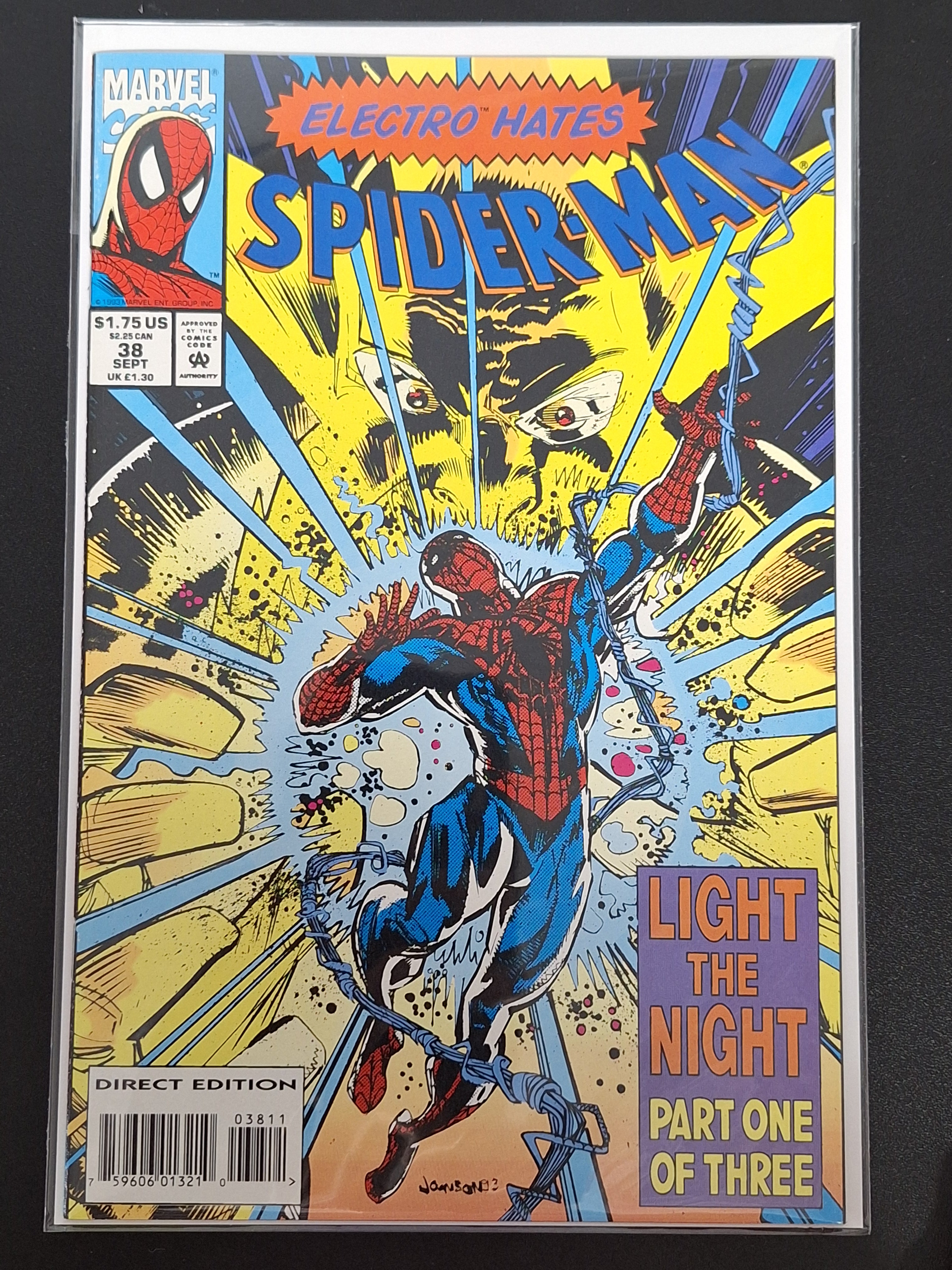 Spider-Man 39 Marvel 1993 Light The Night Part 1 Electro Hates Spider-Man