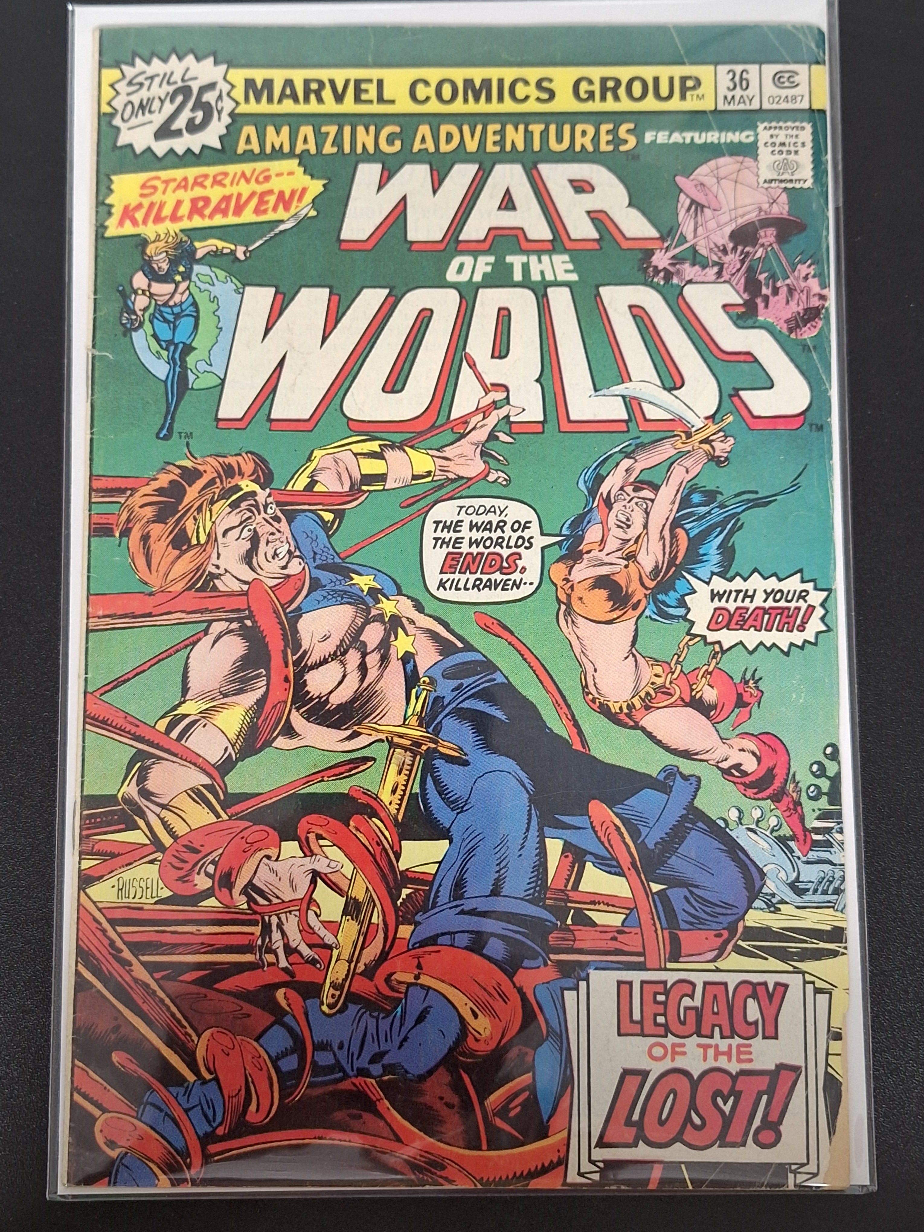 Amazing Adventures 36 Marvel 1976 War of The Worlds