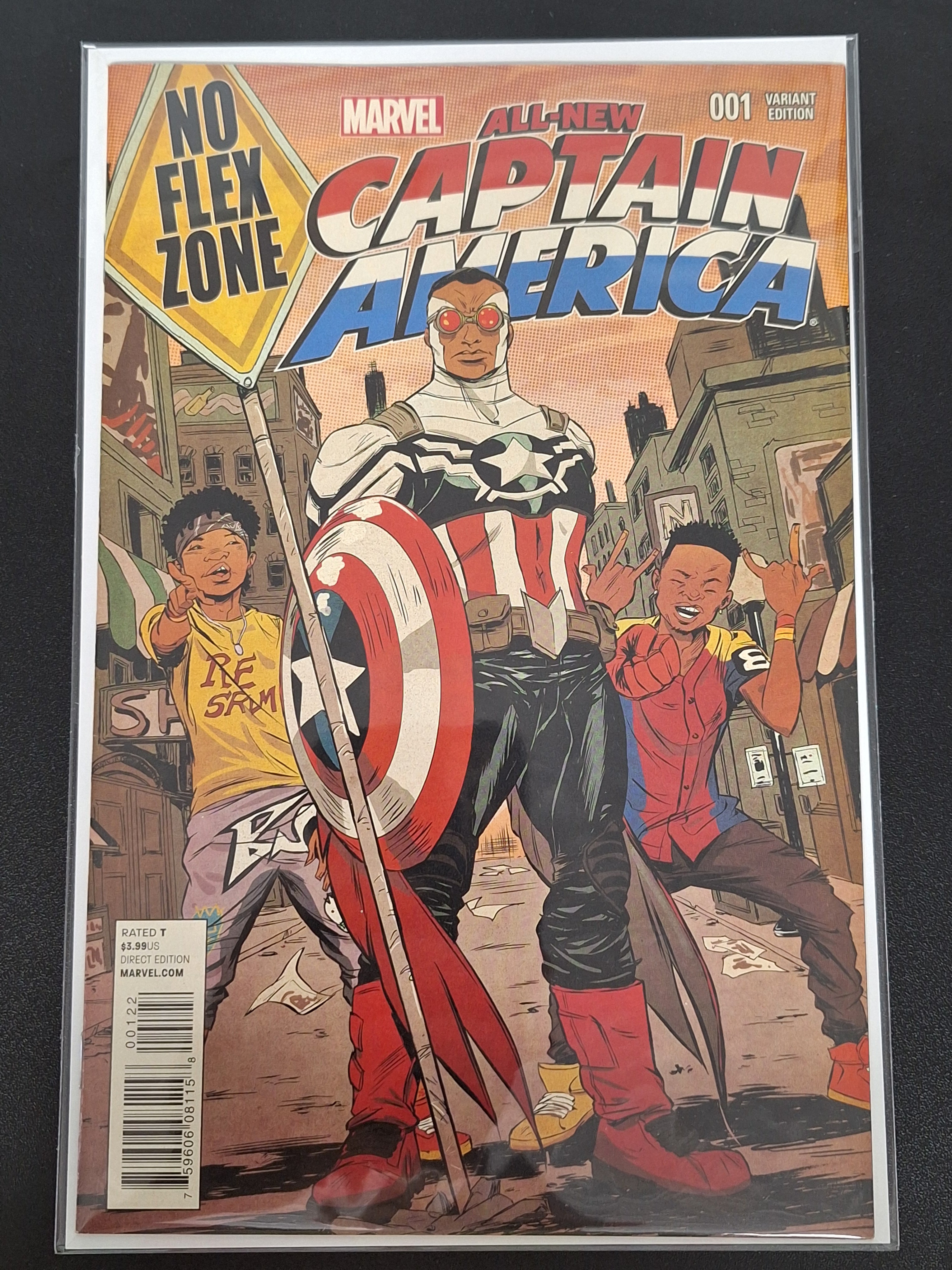 All-New Captain America 1 Marvel 2015 Interscope No Flex Zone Variant
