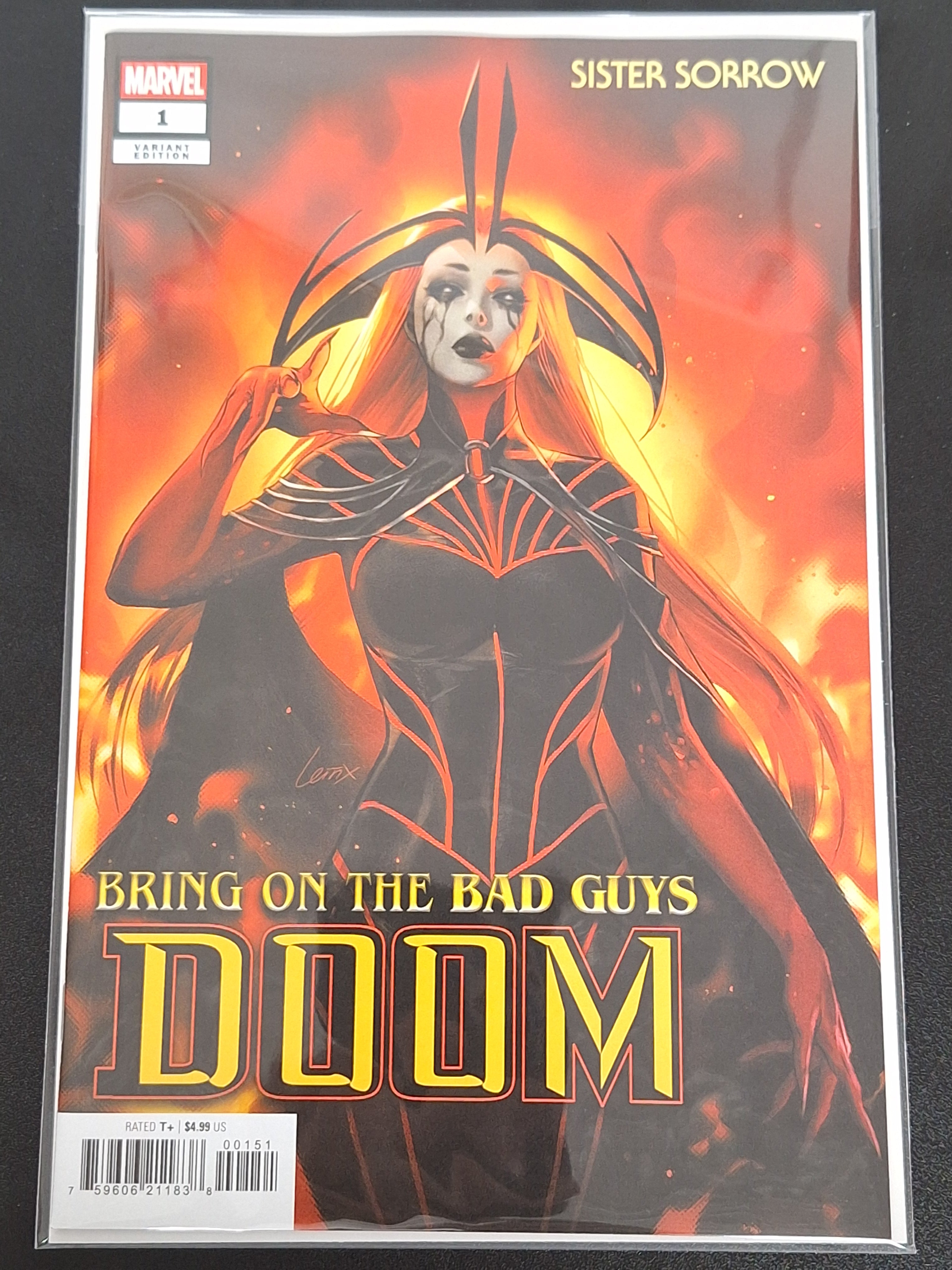 Bring On The Bad Guys Doom 1 Marvel 2025 Leirix Variant 1st Sister Sorrow
