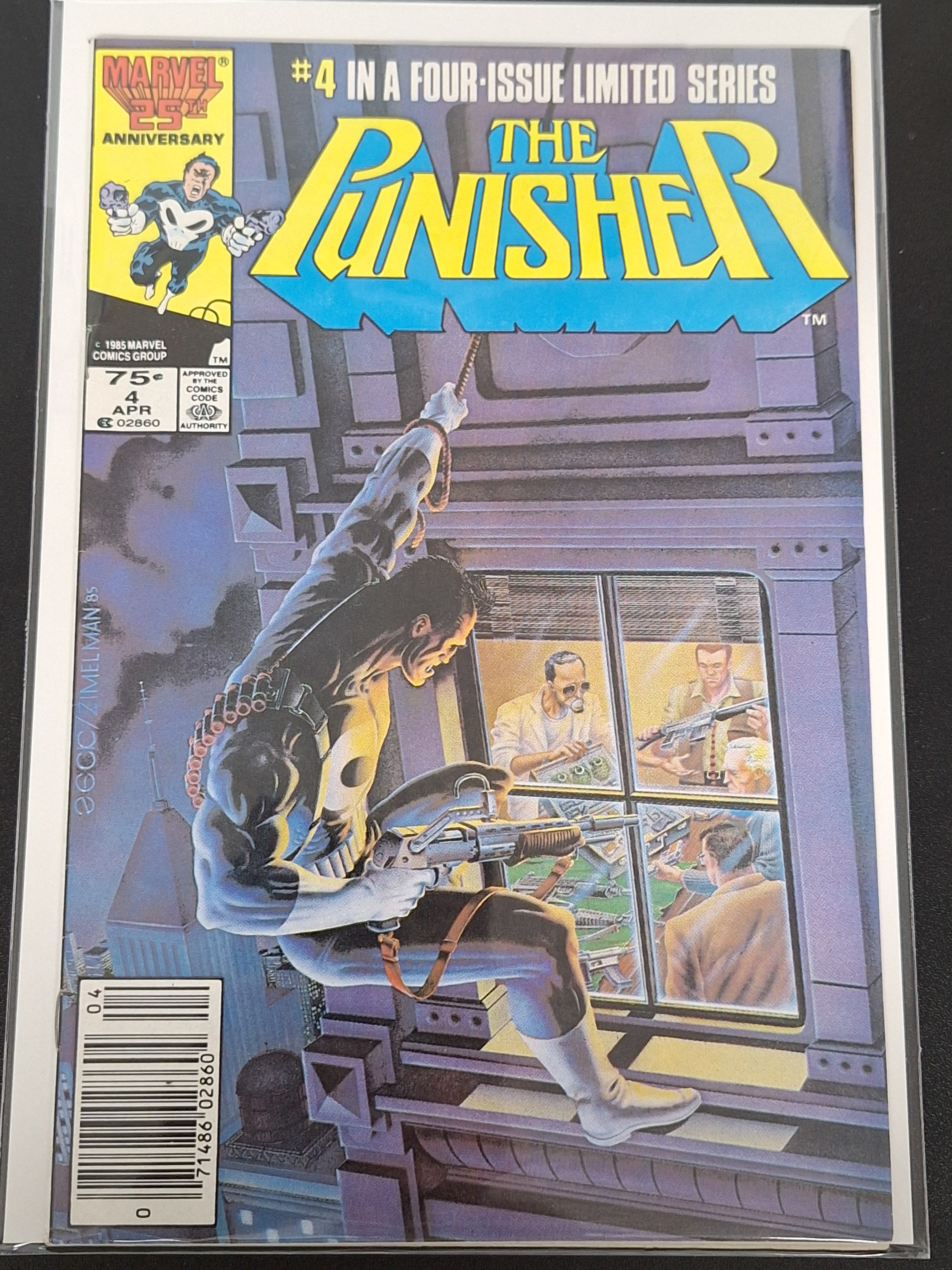 Punisher 4 Marvel 1986 Limited Series Mike Zeck Newsstand