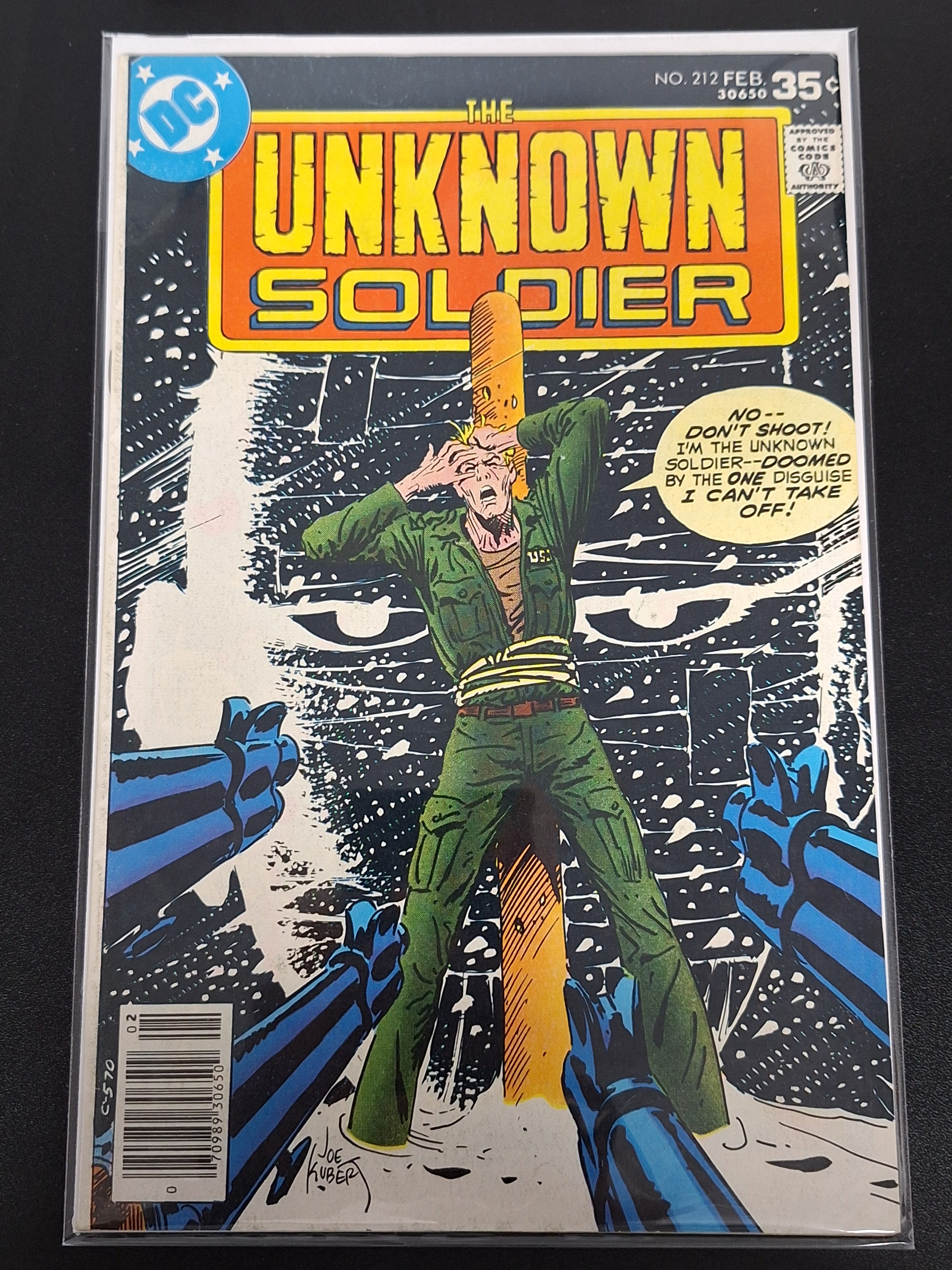 The Unknown Soldier 212 DC 1978 Firing Squad Cover