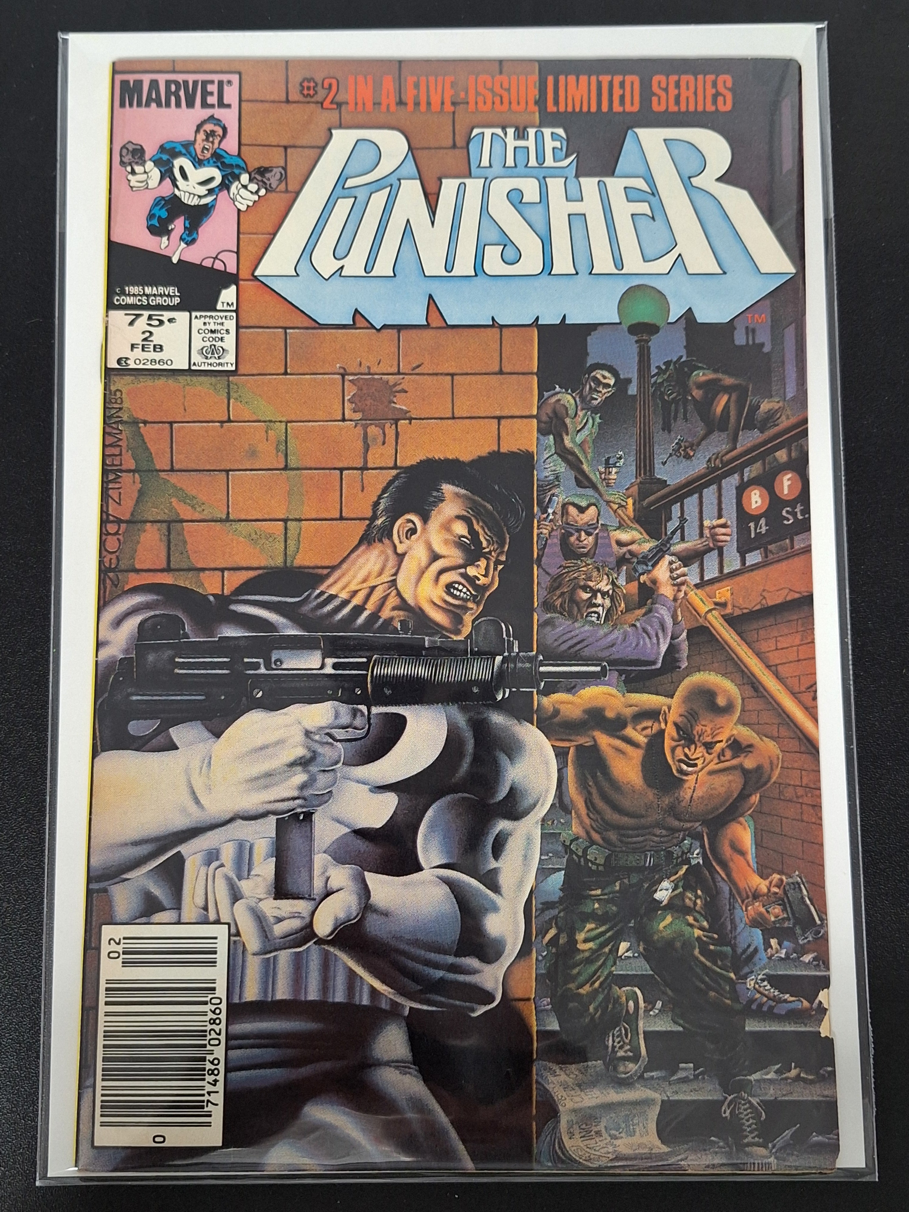 Punisher 2 Marvel 1986 Limited Series Mike Zeck Newsstand