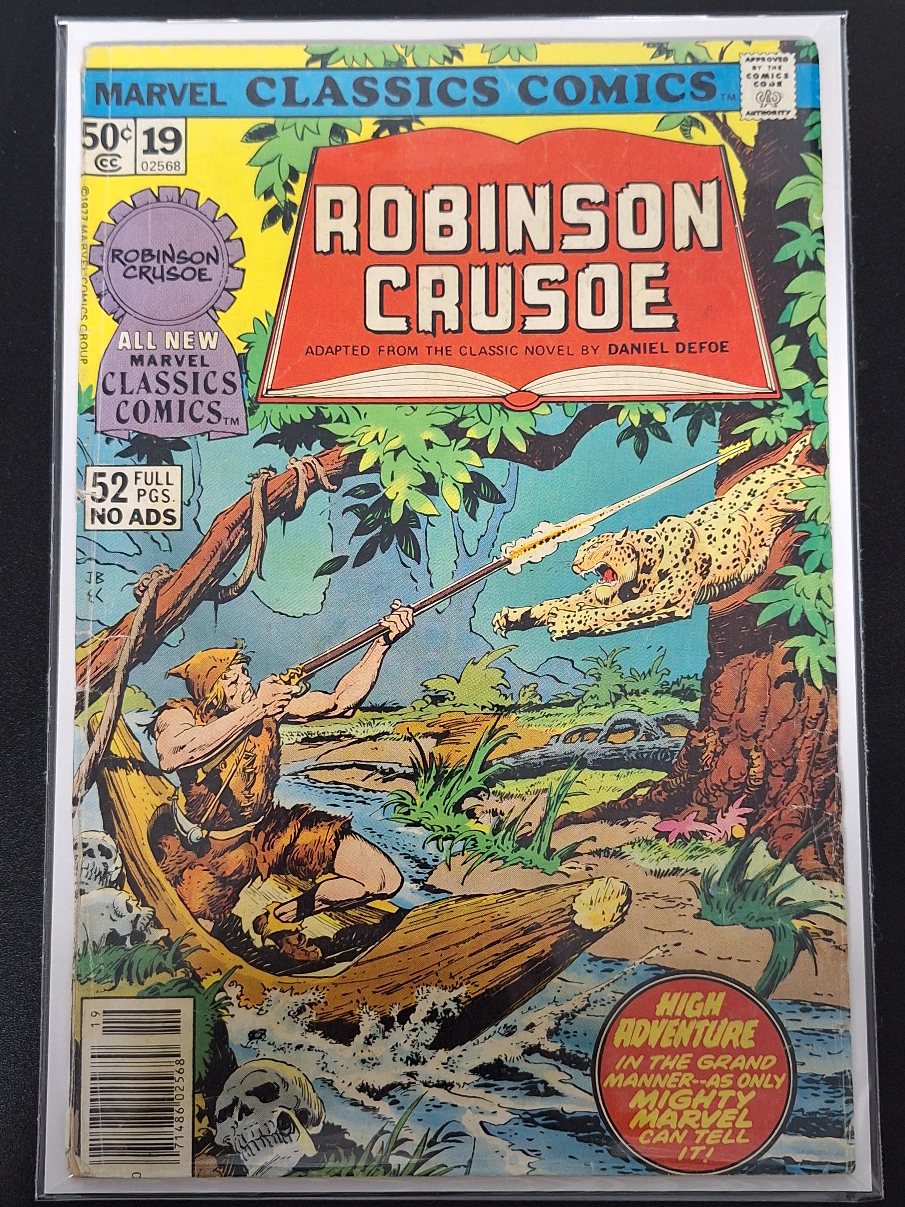 Marvel Classics Comics 19 Marvel 1977 Robinson Crusoe