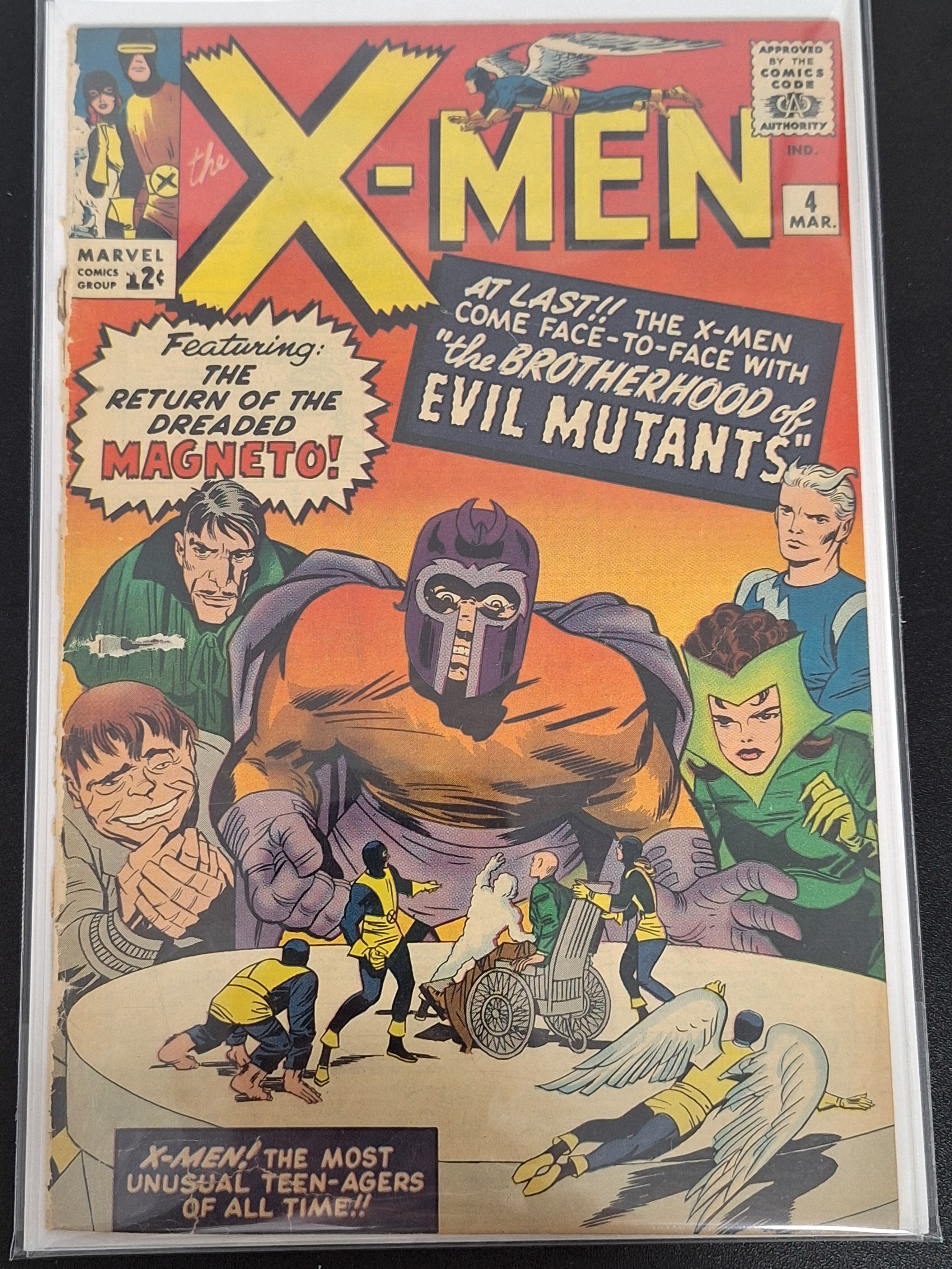 X-Men 4 Marvel 1964 2nd Magneto 1st Scarlet Witch & Quicksilver