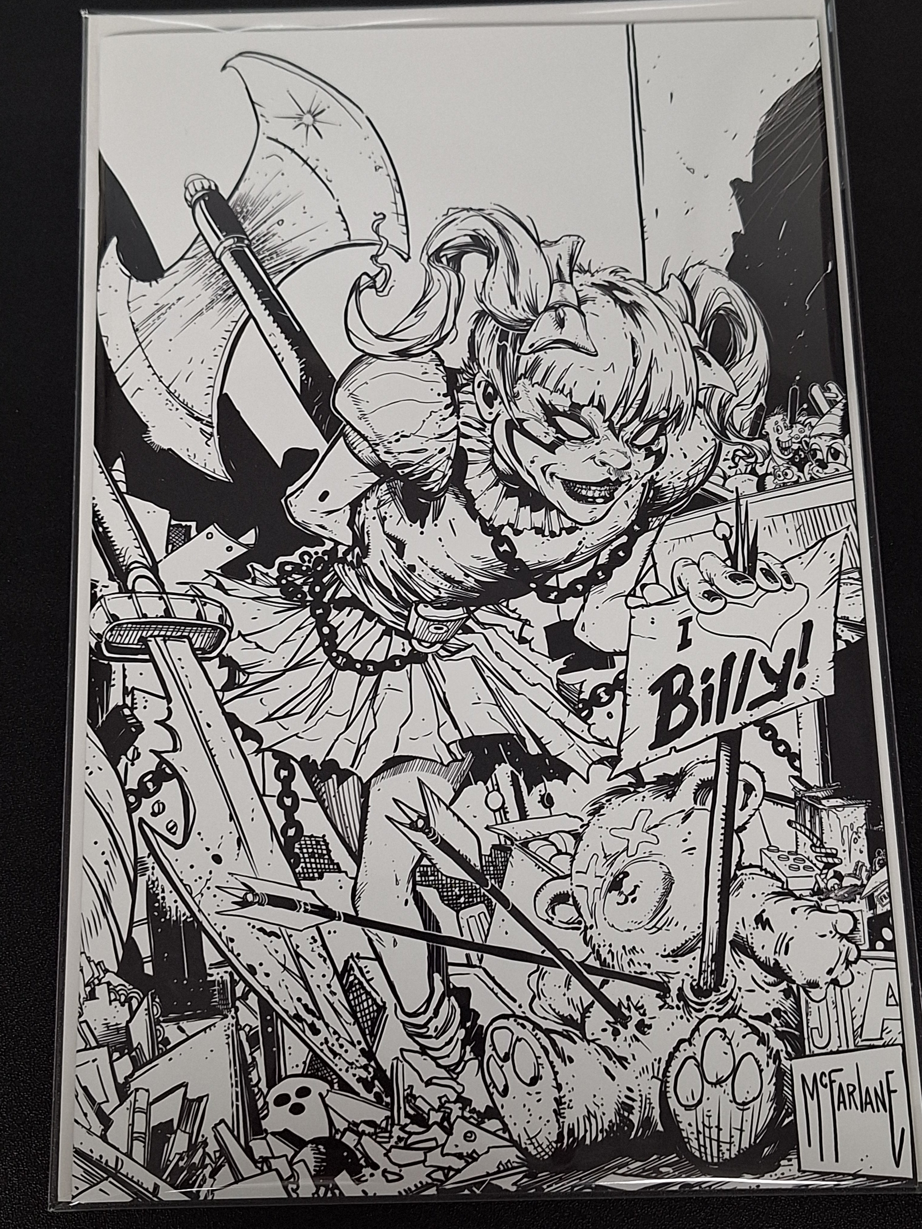 The Curse of Sherlee Johnson 1 Image 2025 Todd McFarlane Virgin B&W Variant