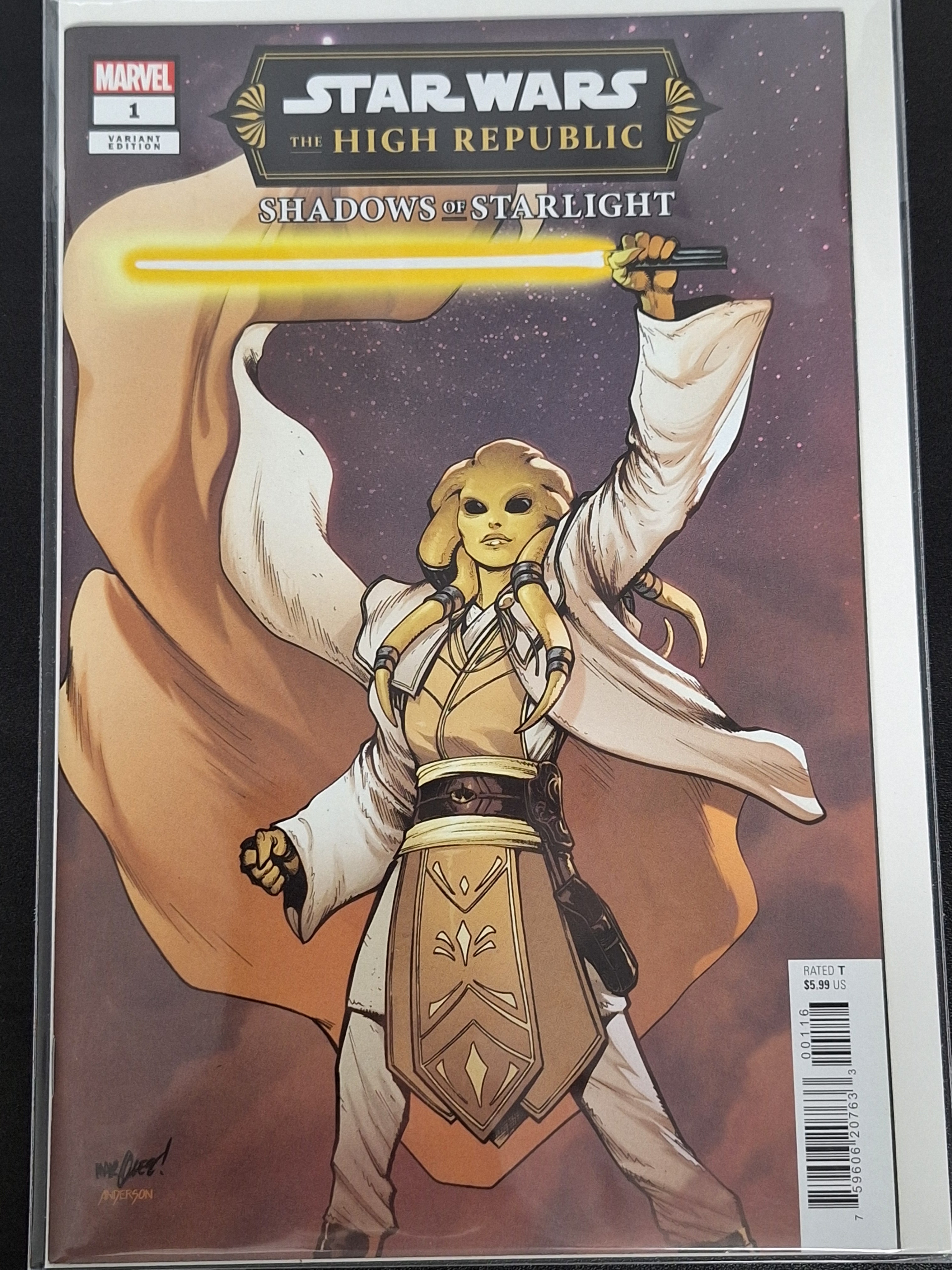 Star Wars The High Republic Shadows Of Starlight 1 Marvel 2023 Marquez 1:25 Variant