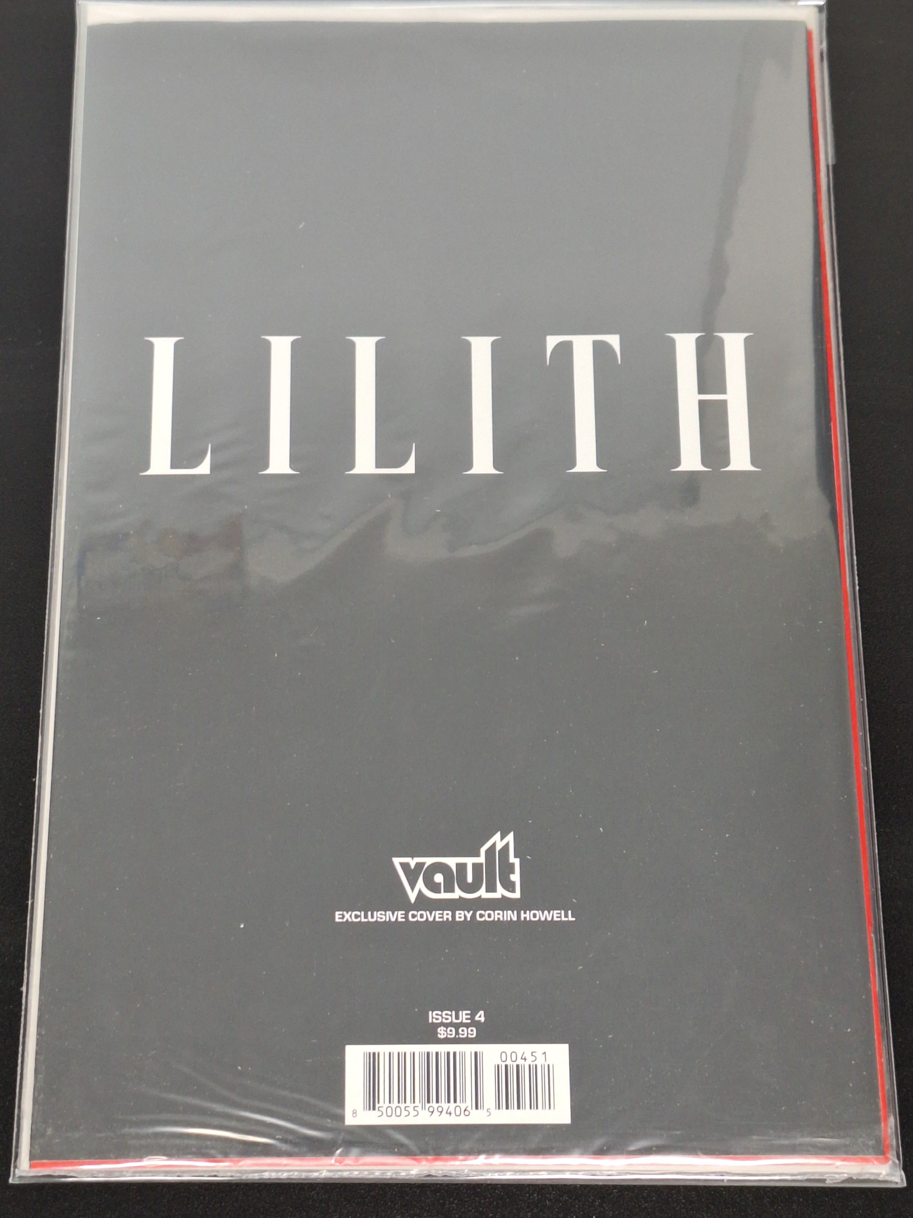 Lilith 4 Vault Comics 2025 Colion Howell Polybagged Variant