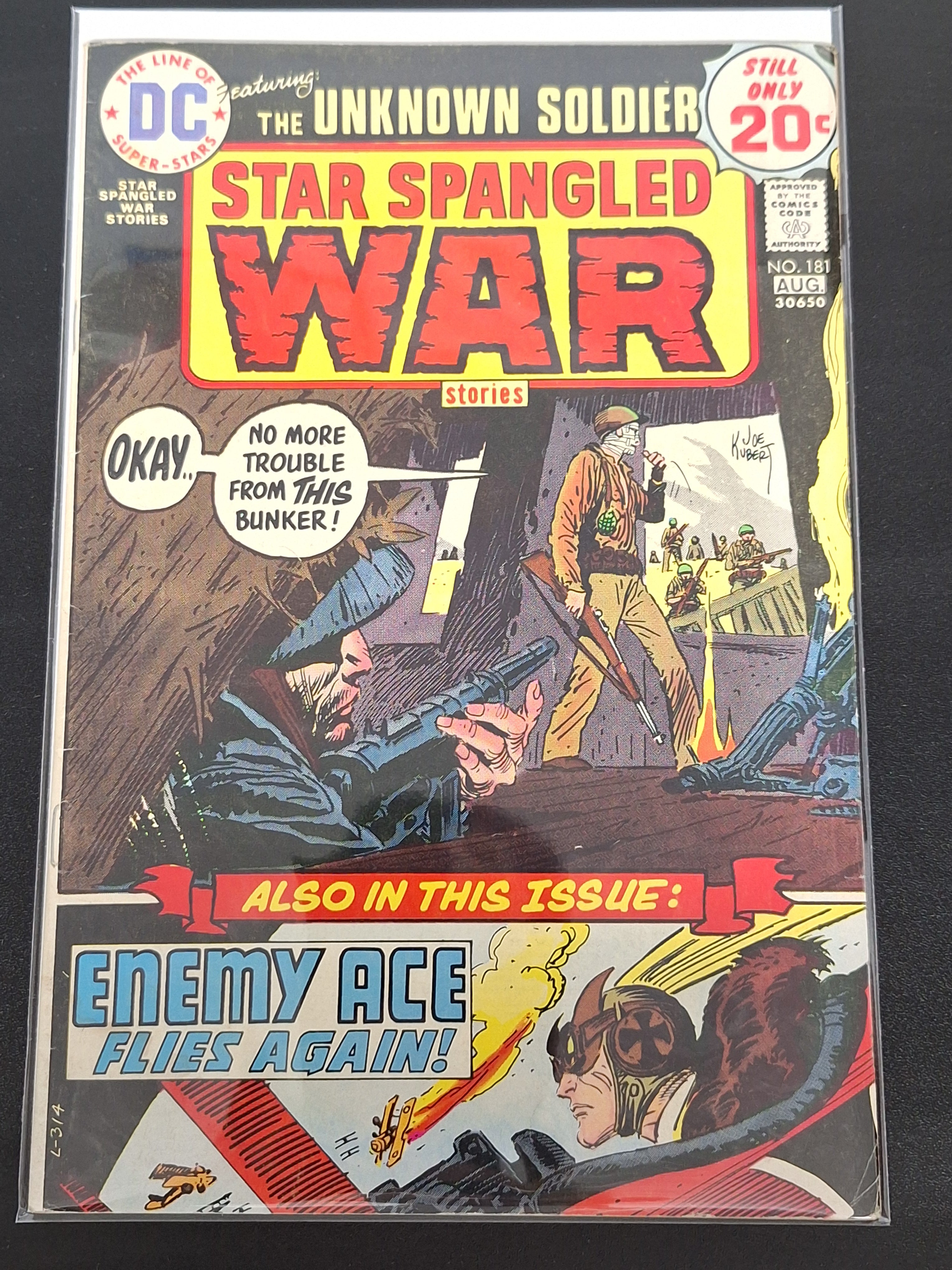 Star Spangled War Stories 181 DC 1974 Enemy Ace & The Unknown Soldier