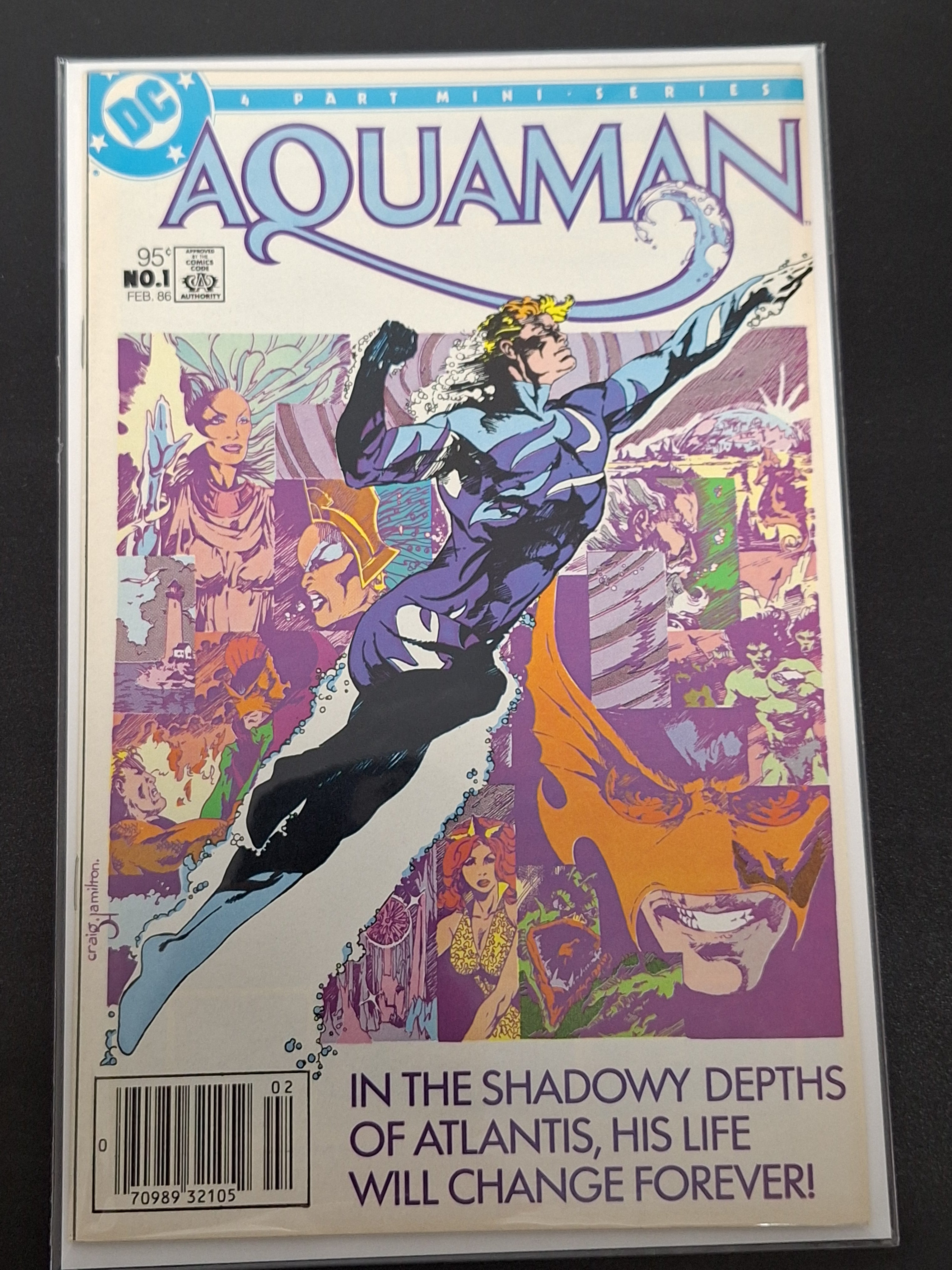 Aquaman 1 DC 1986 1st Nuada, 1st Blue Suit, CPV