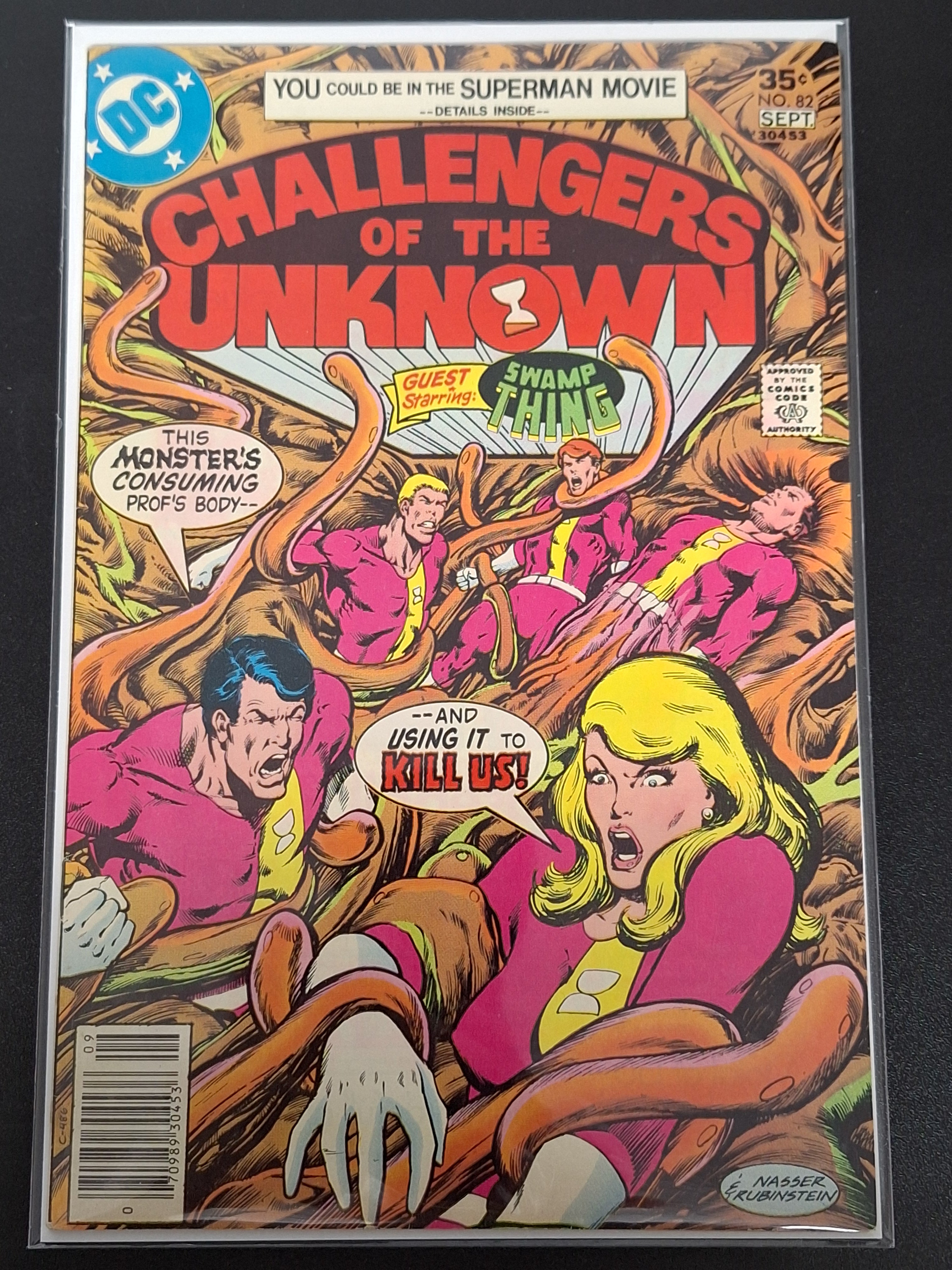 Challengers Of The Unknown 82 DC 1977 Starring Swamp Thing