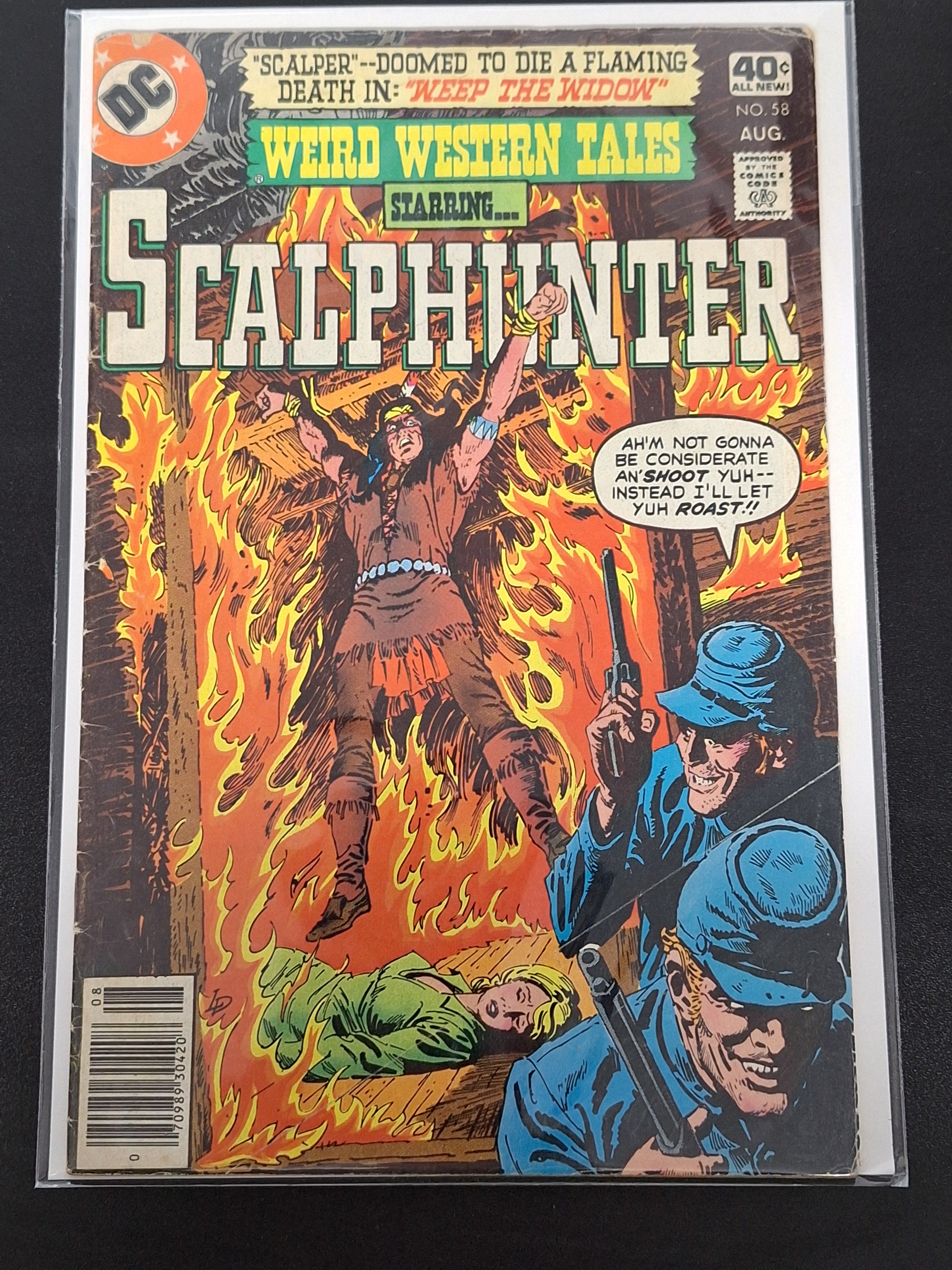 Weird Western Tales 58 DC 1979 Starring Scalphunter