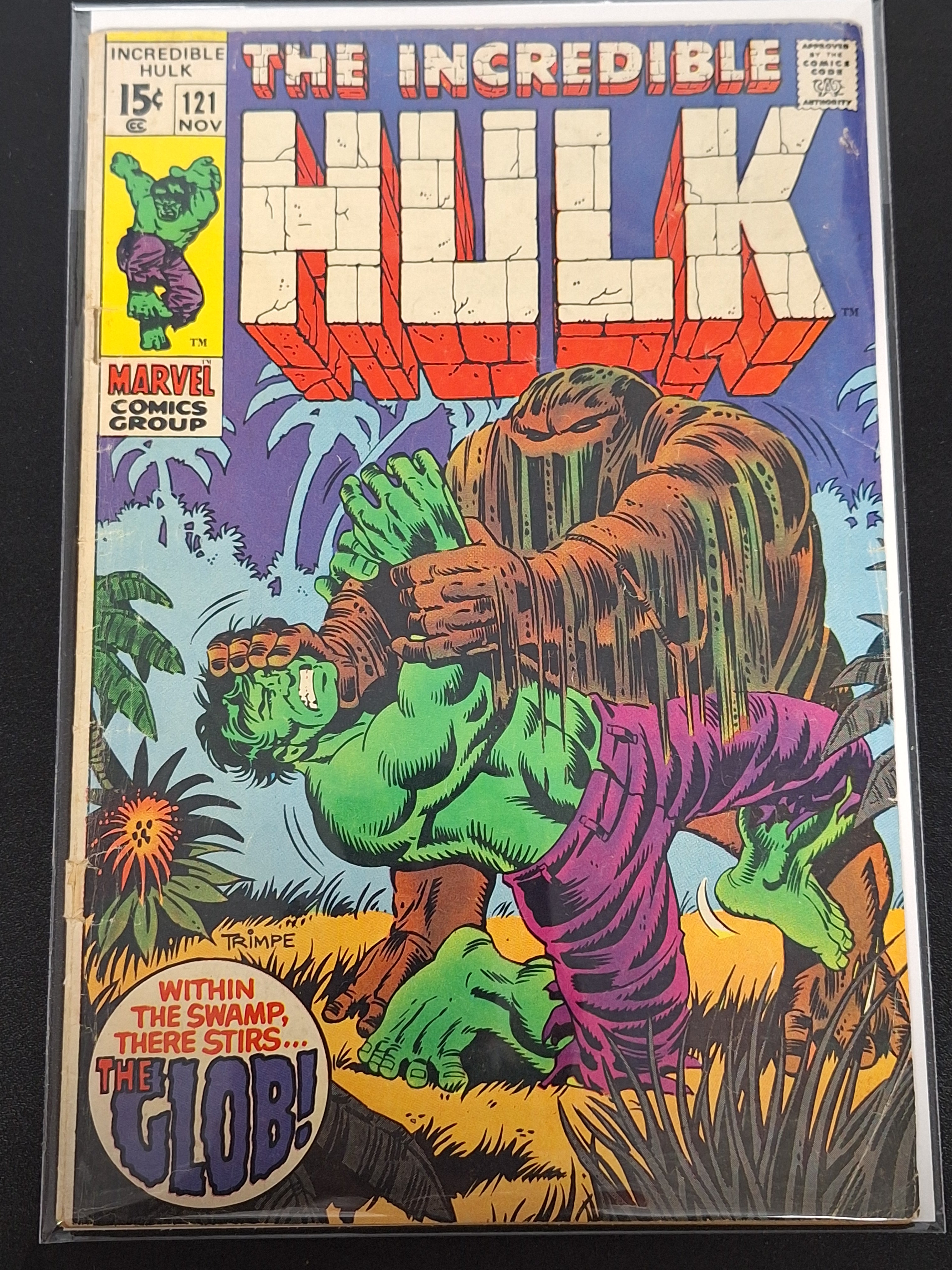Incredible Hulk 121 Marvel 1968 1st App of The Glob, Classic Cover