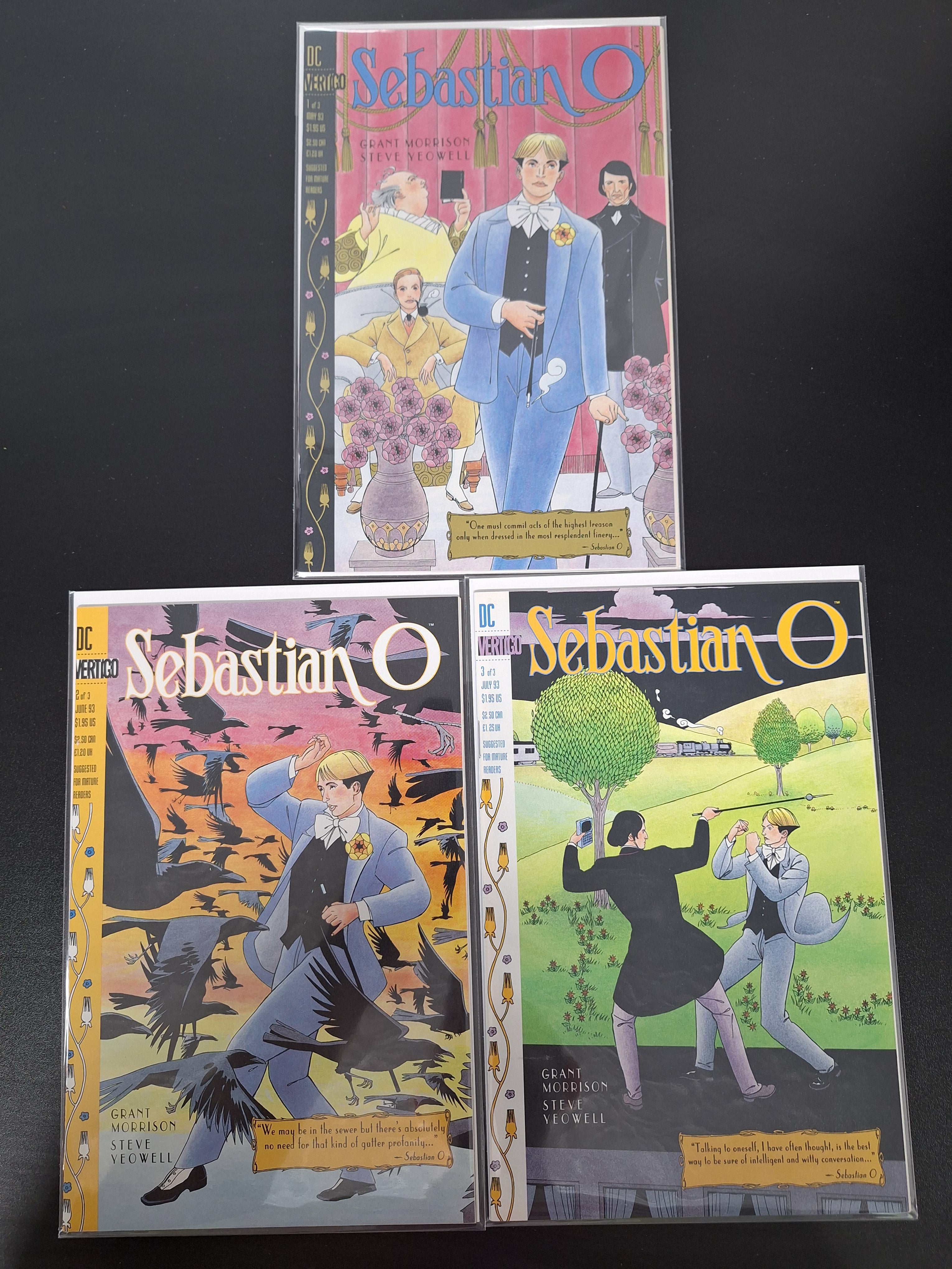 Sebastian O 1-3 DC Vertigo 1993 Grant Morrison Full Set