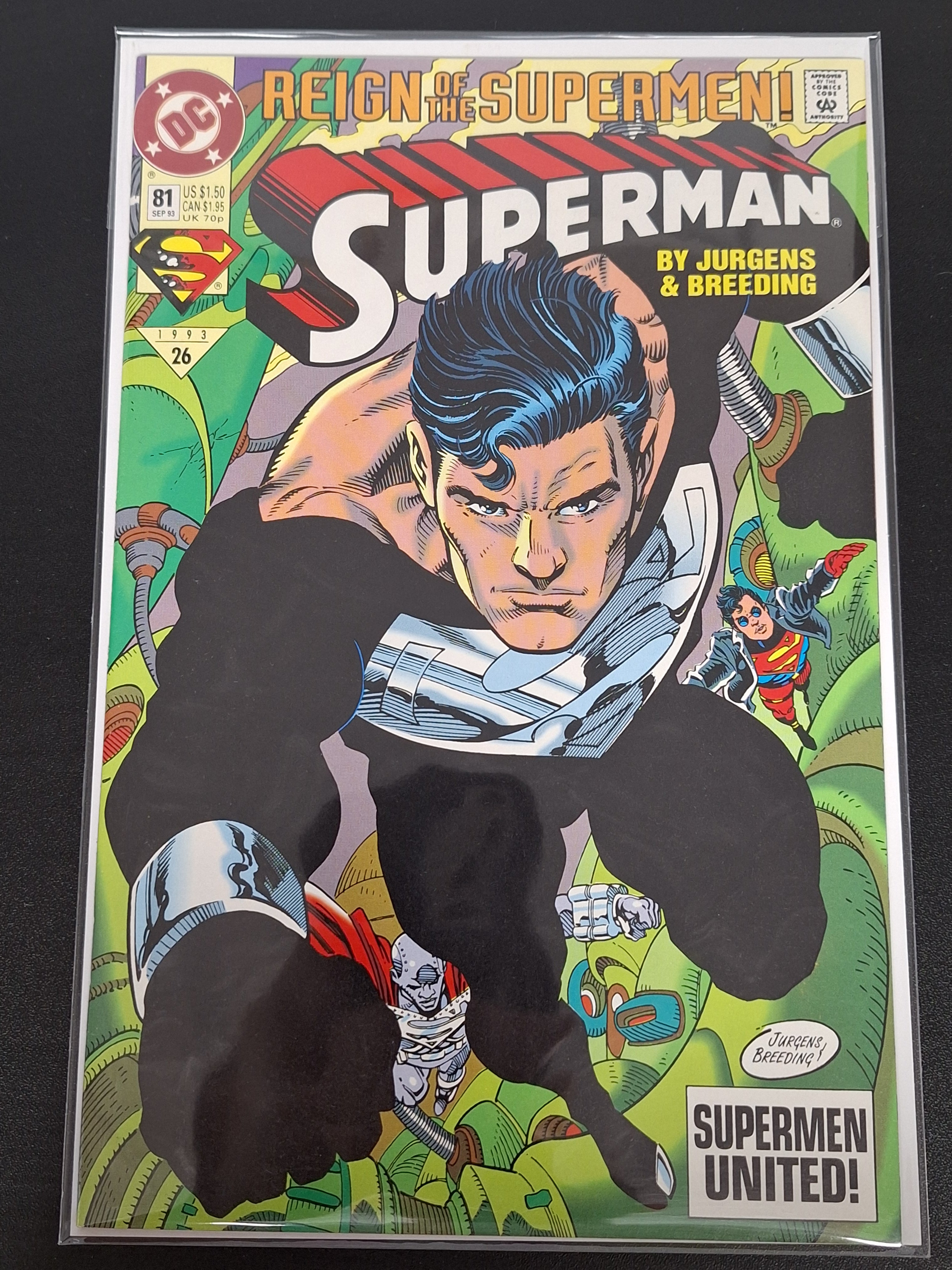 Superman 81 DC 1993 1st Black Suit Superman