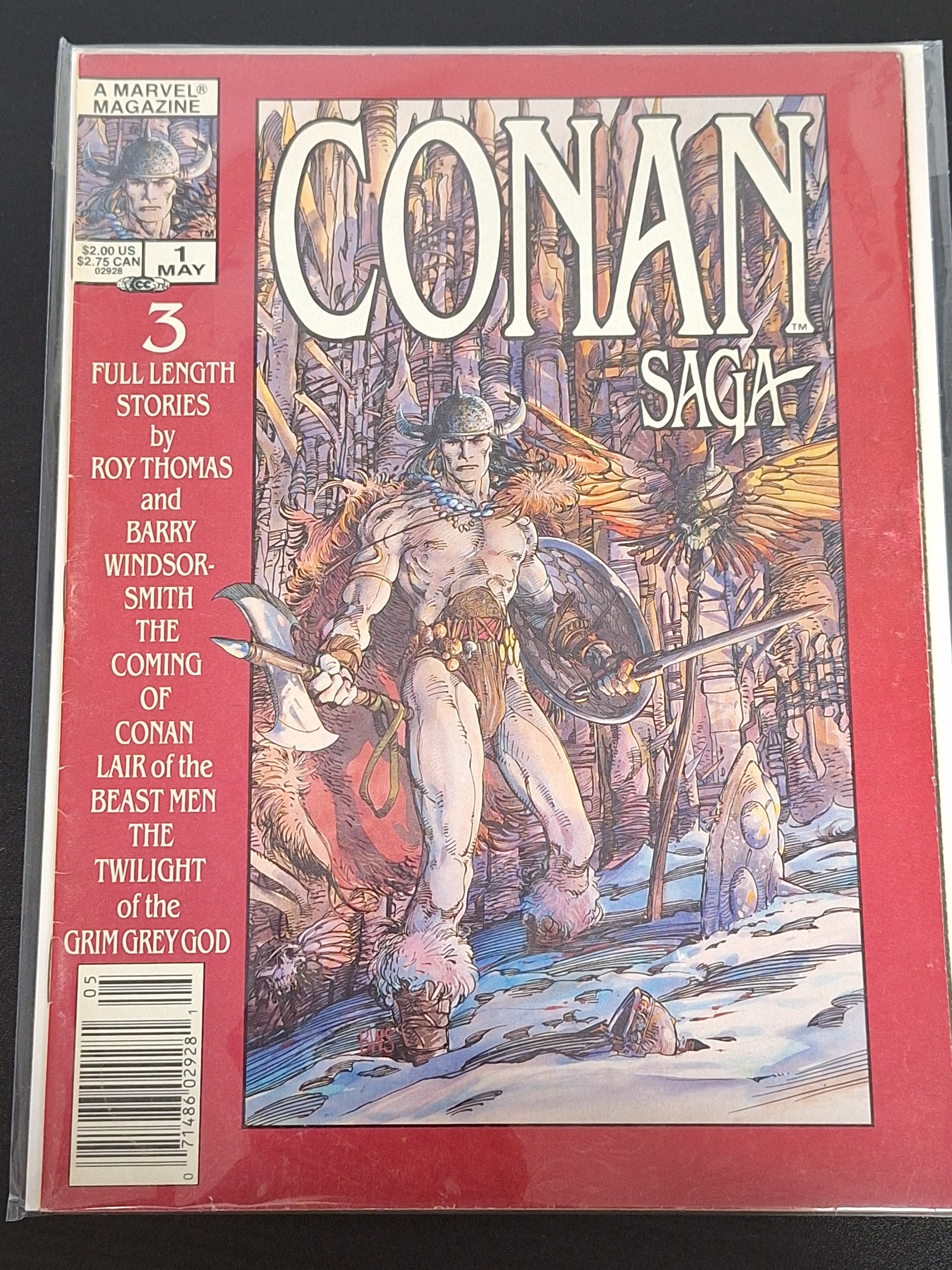 Conan Saga 1 Marvel Magazine 1987 Premiere Issue