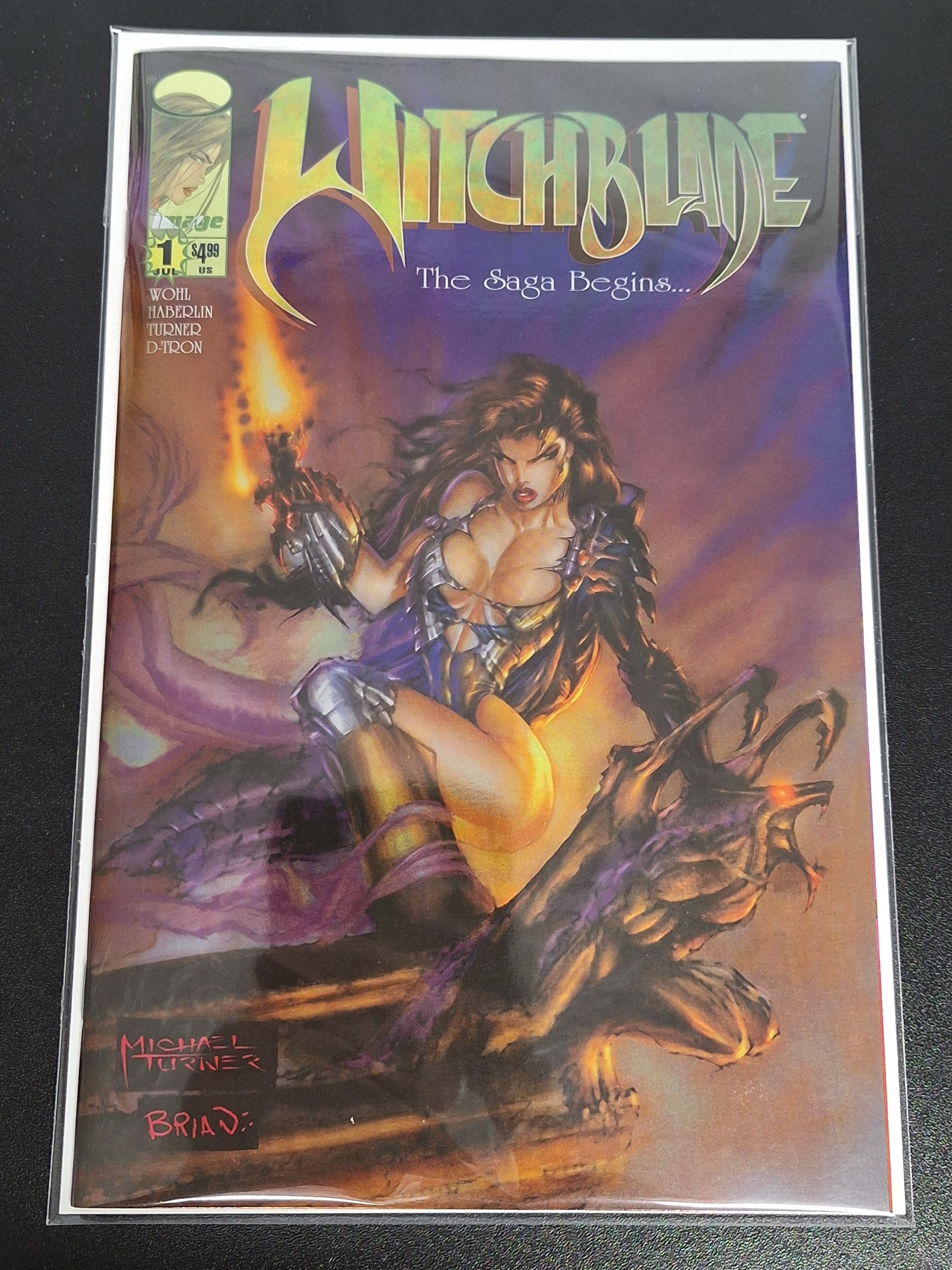 Witchblade 1 Image 2025 Foil Facsimile Edition Michael Turner