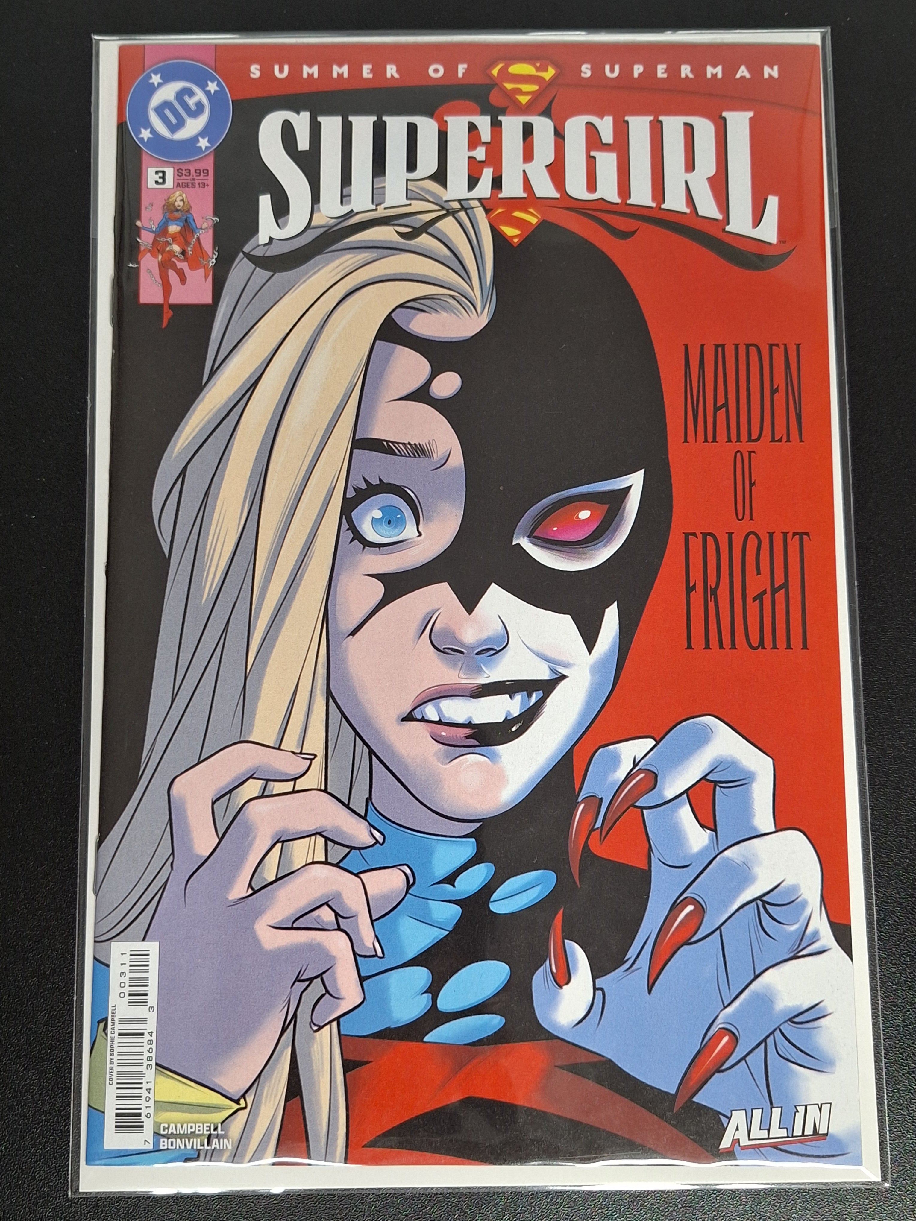 Supergirl 3 DC 2025 Cover A 1st App of Satan Girl