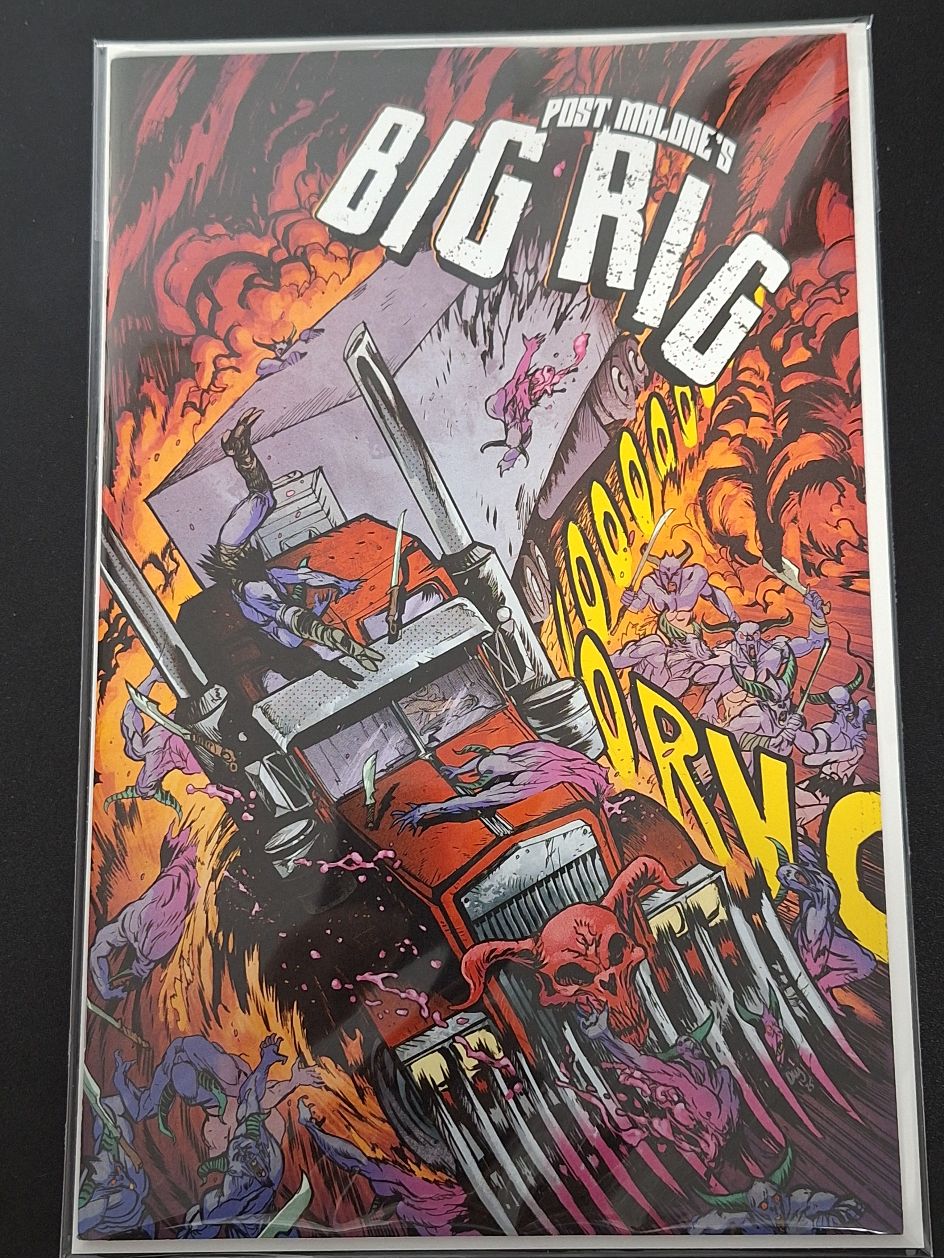 Post Malone's BIG RIG #1 Vault Comics 2025 Cover G Johnson 1:10 Variant
