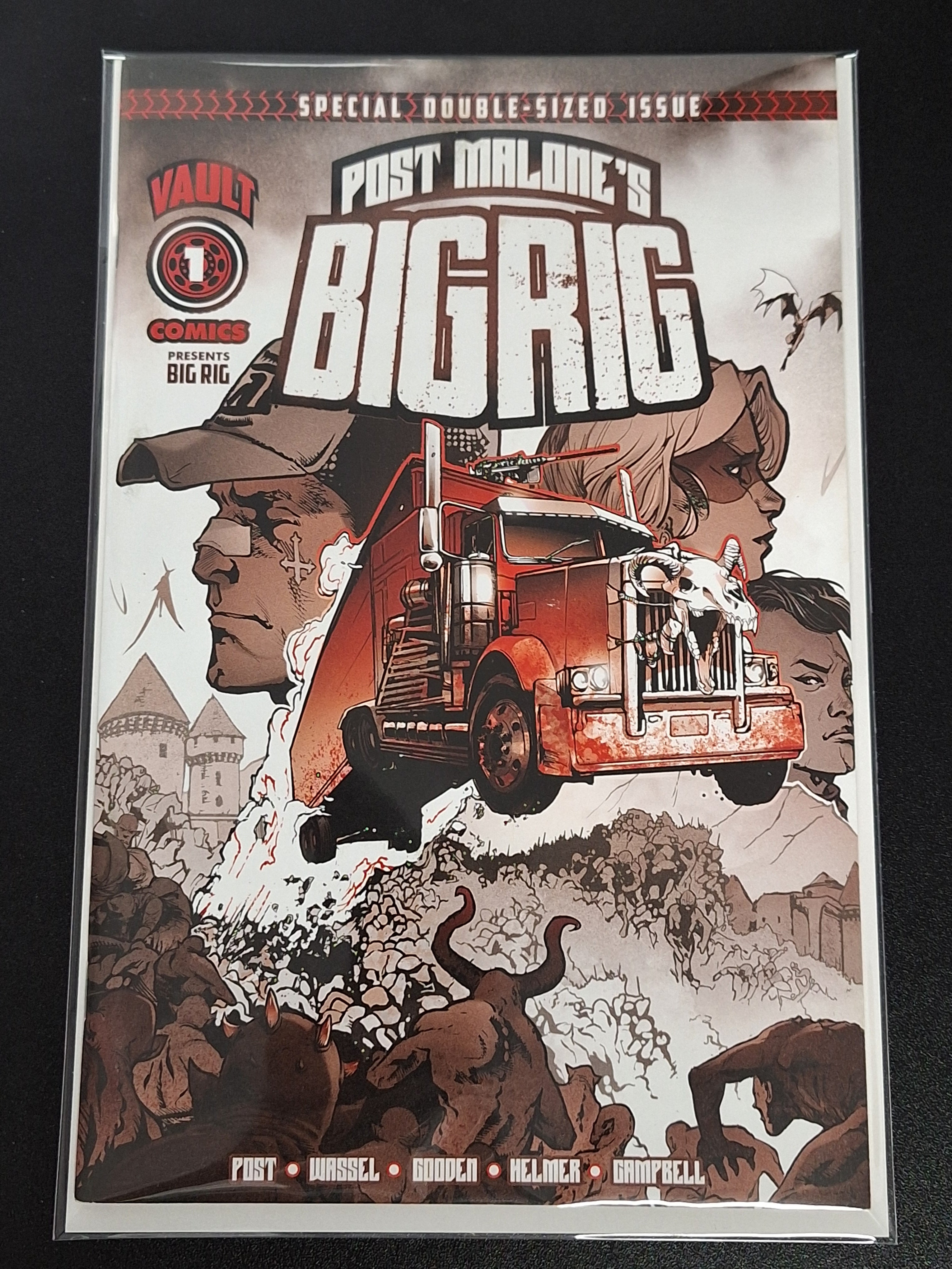 Post Malone's BIG RIG #1 Vault Comics 2025 Cover A Nathan Gooden