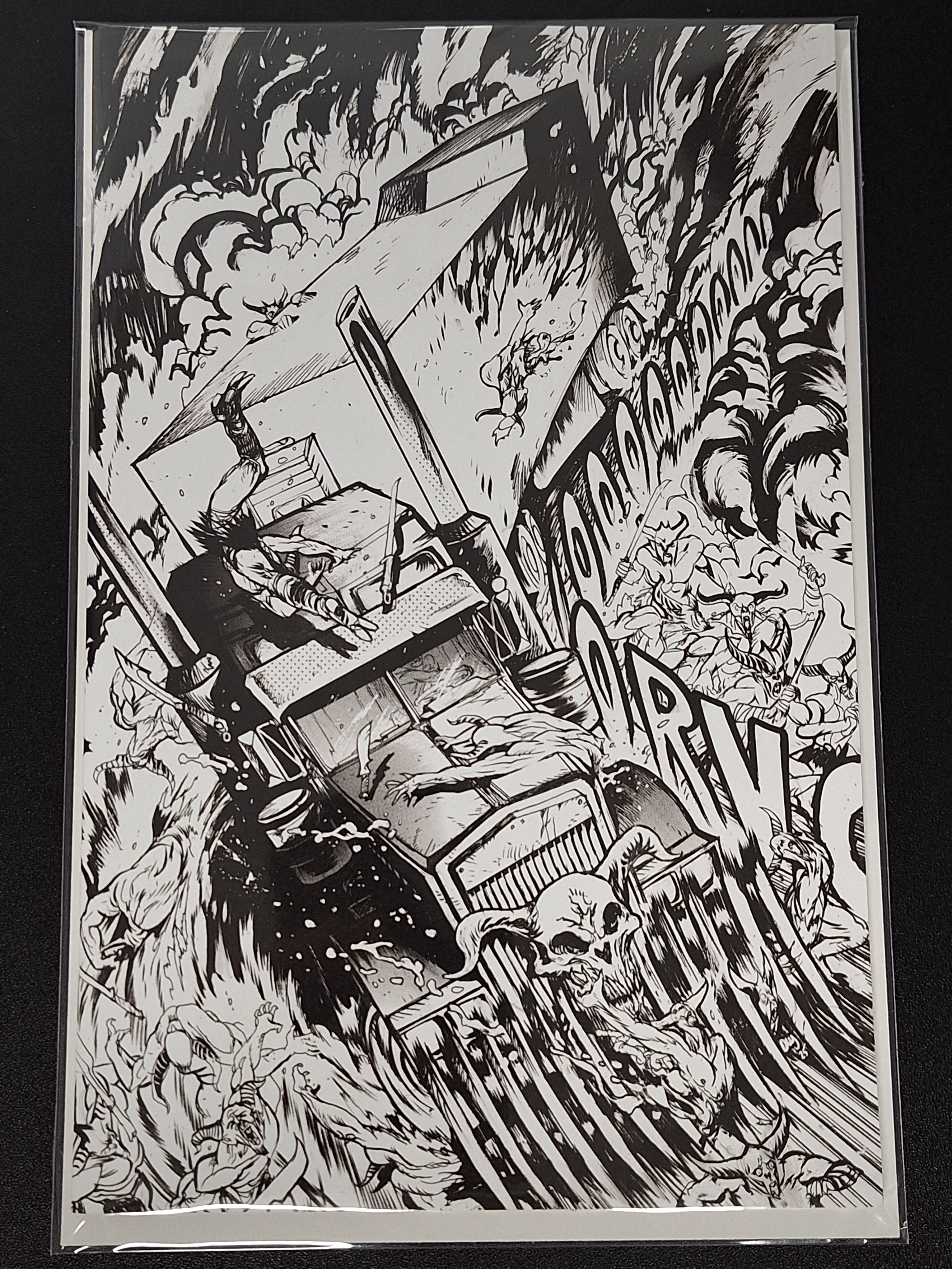 Post Malone's BIG RIG #1 Vault Comics 2025 Cover H Johnson 1:25 Variant
