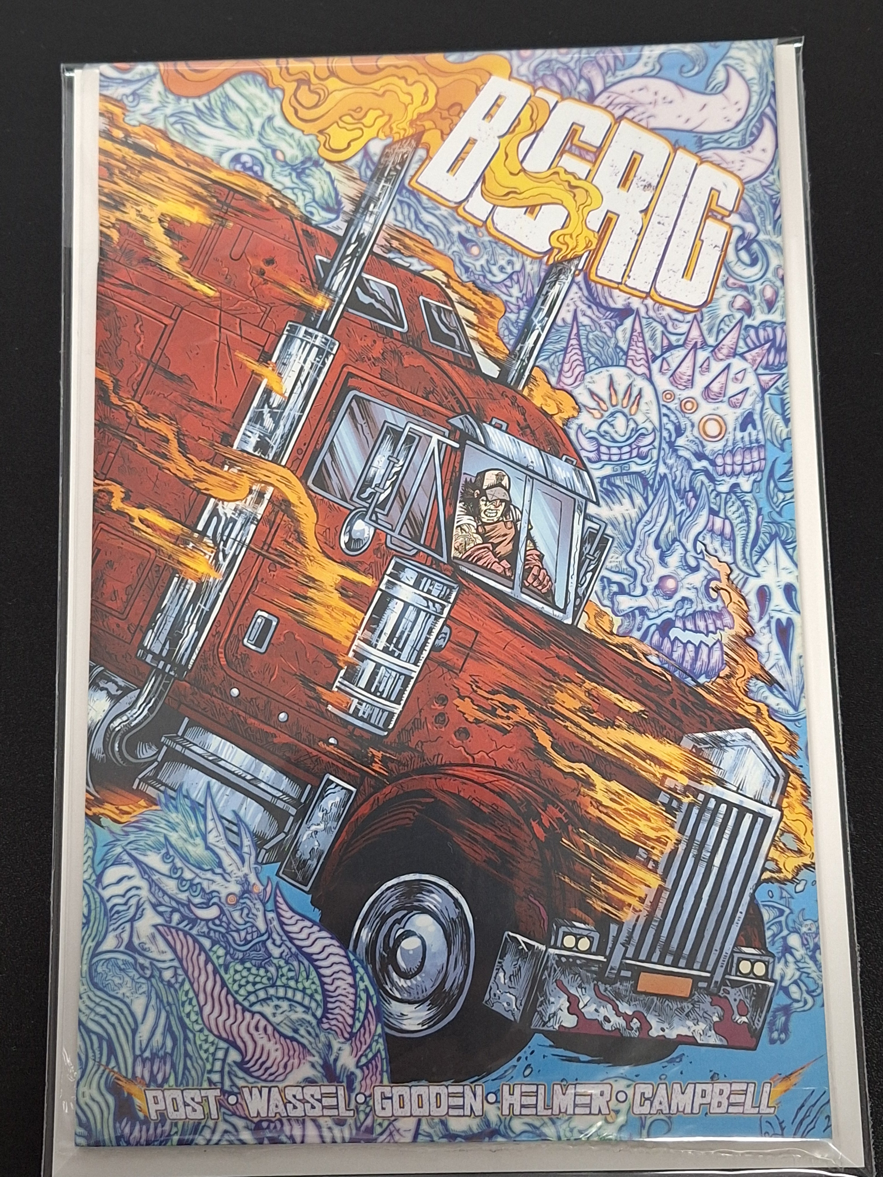 Post Malone's BIG RIG #1 Vault Comics 2025 Cover B Maria Wolf Box Bundle Variant