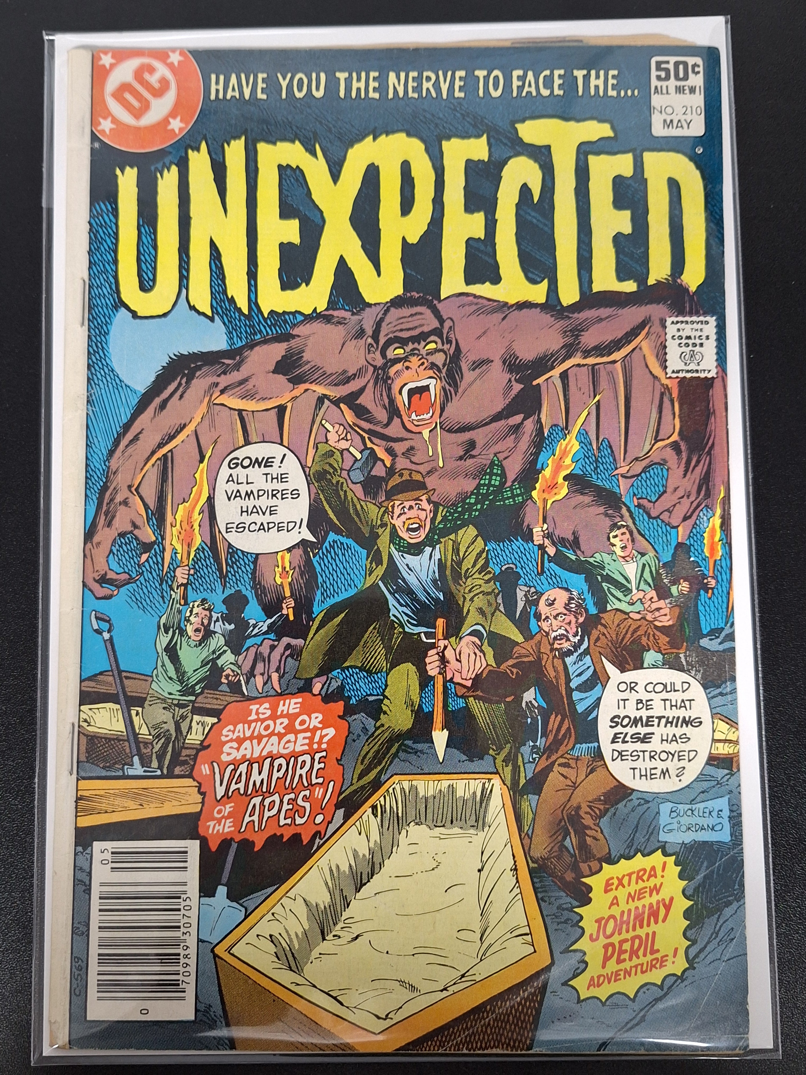Unexpected 210 DC 1981 Vampire Of The Apes, Bronze Age Horror
