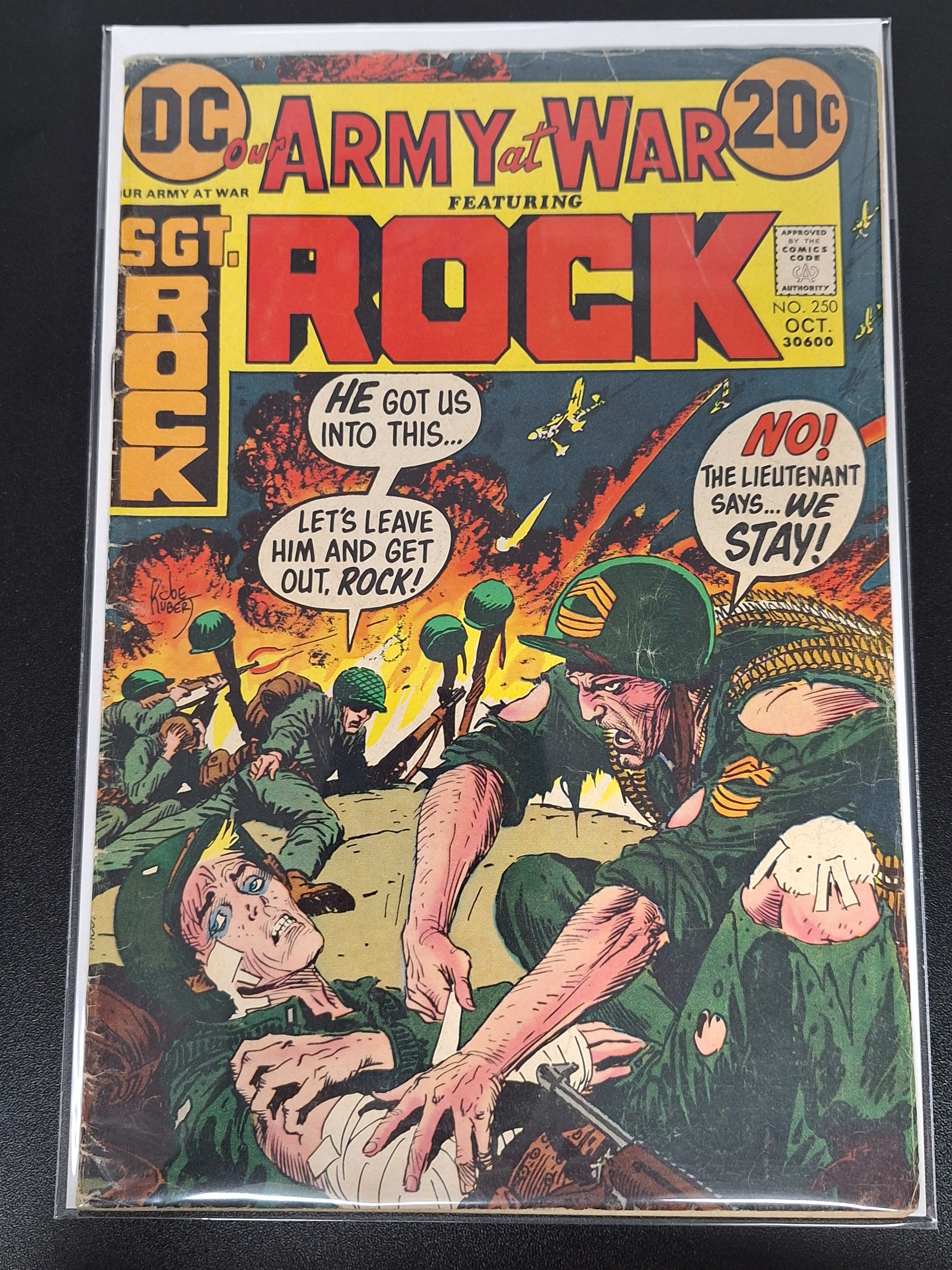 Our Army At War 250 DC 1972 Joe Kubert