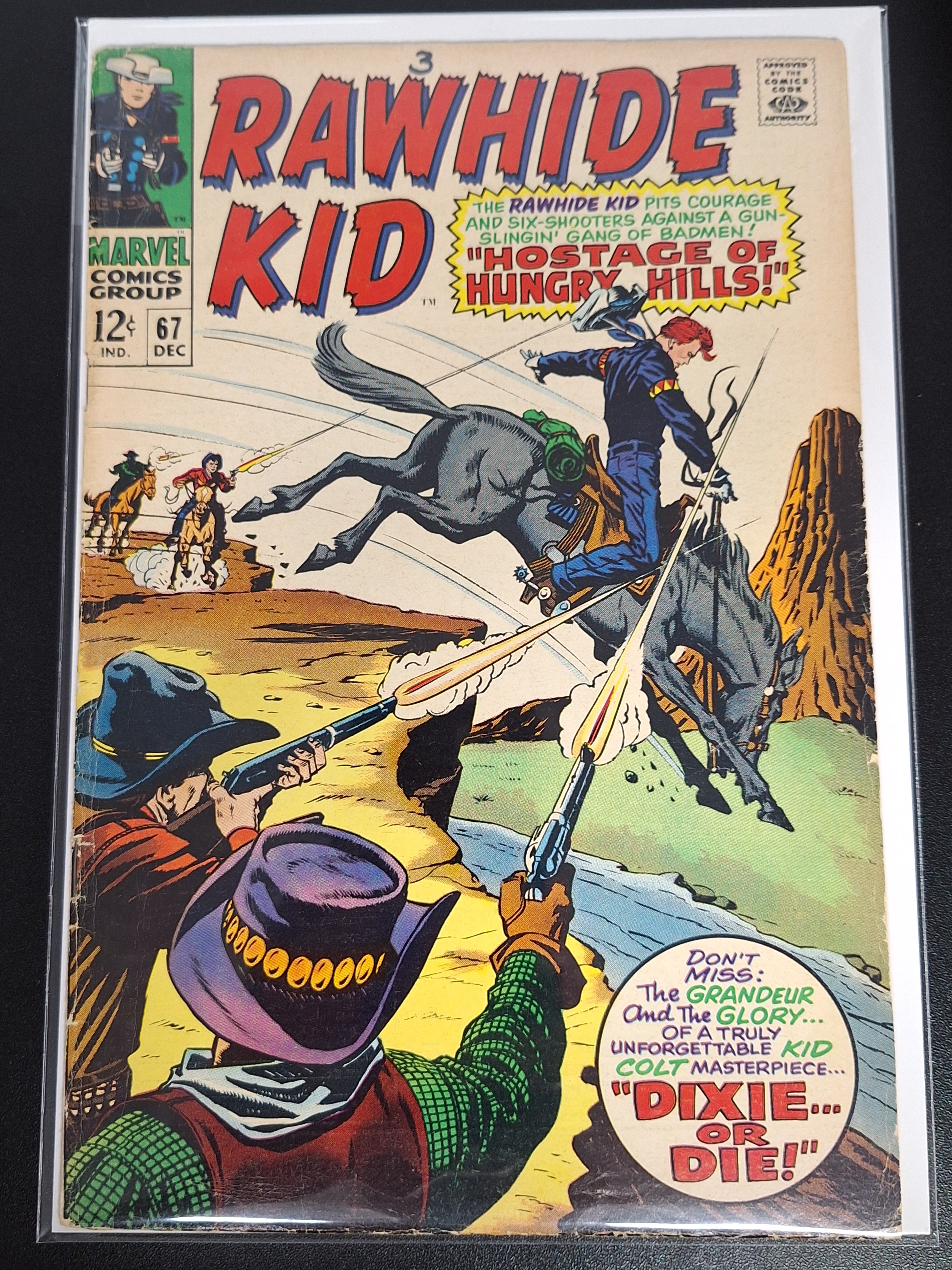 Rawhide Kid 67 Marvel 1968 Silver Age, Dixie or Die