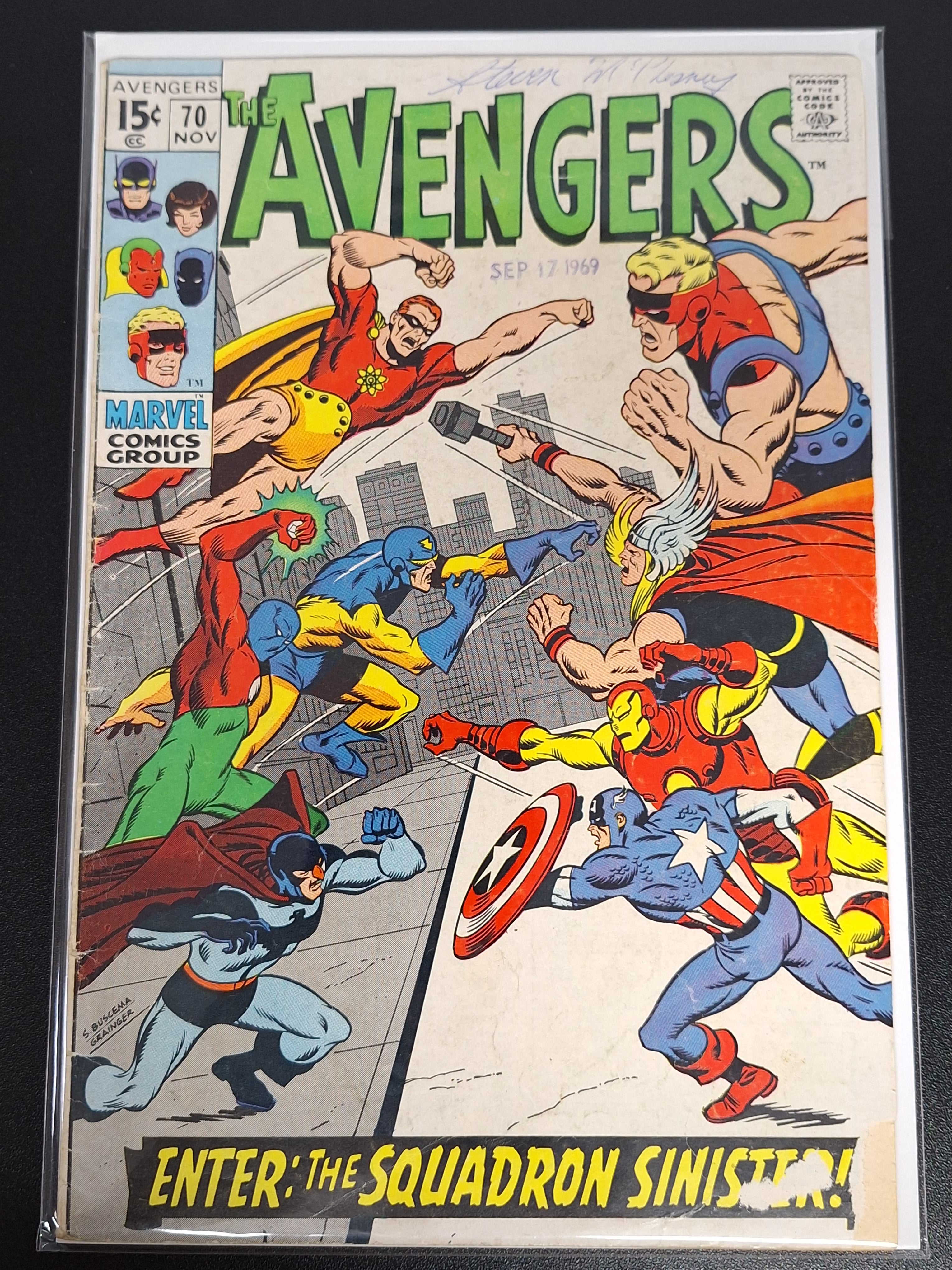 Avengers 70 Marvel 1969 1st Squadron Sinister