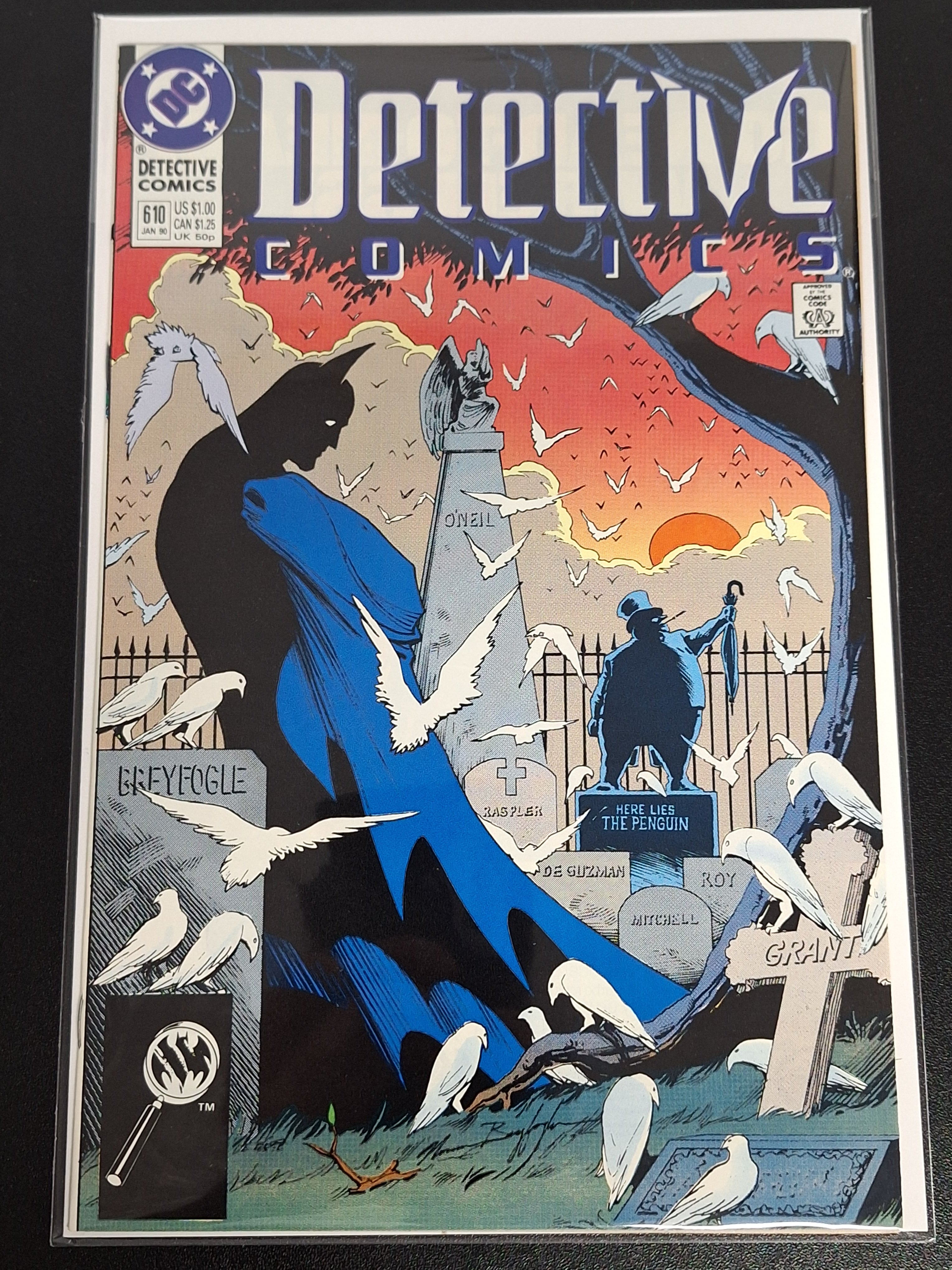 Detective Comics 610 DC 1990 Graveyard Cover