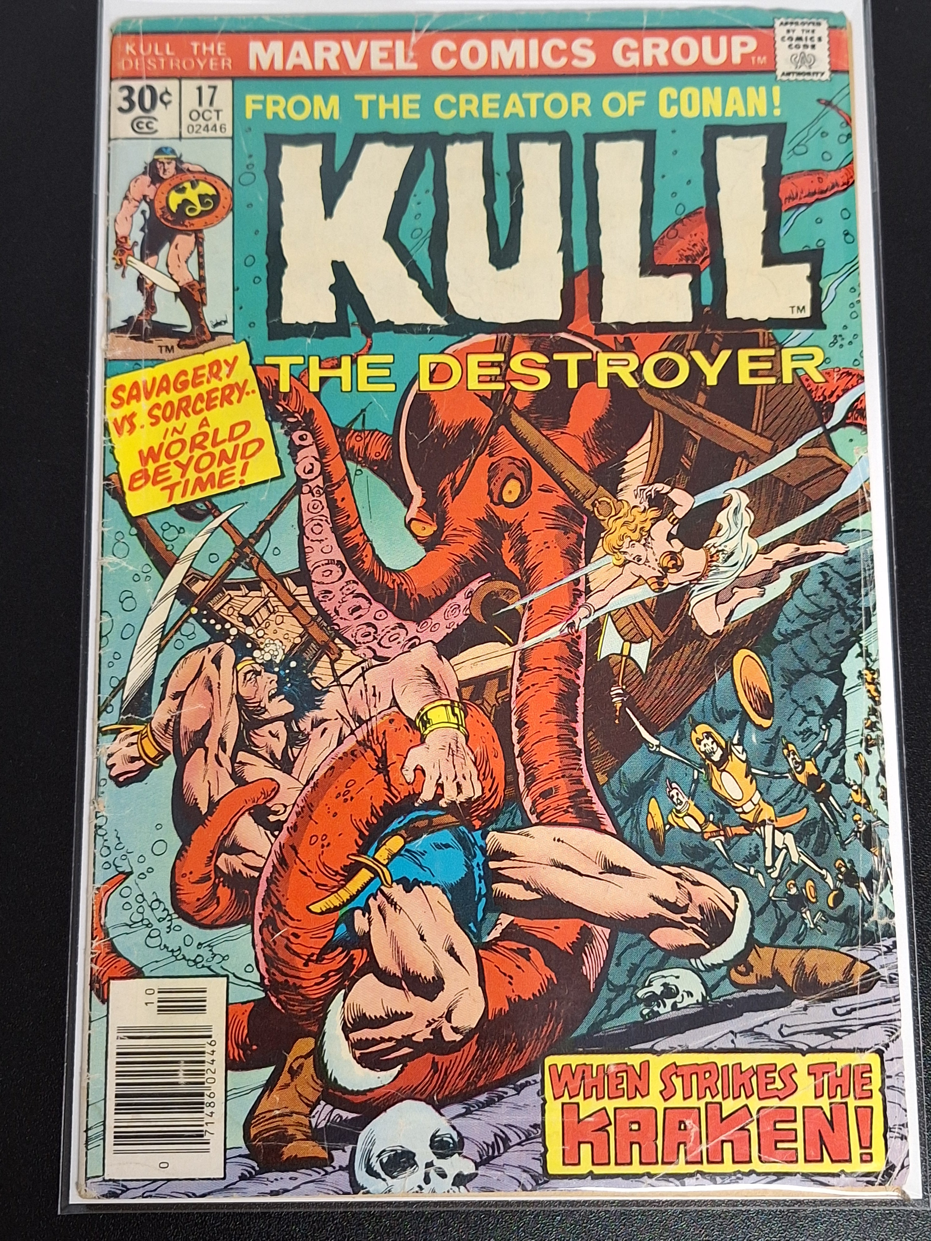 Kull The Destroyer 17 Marvel 1976 When Strikes The Kraken