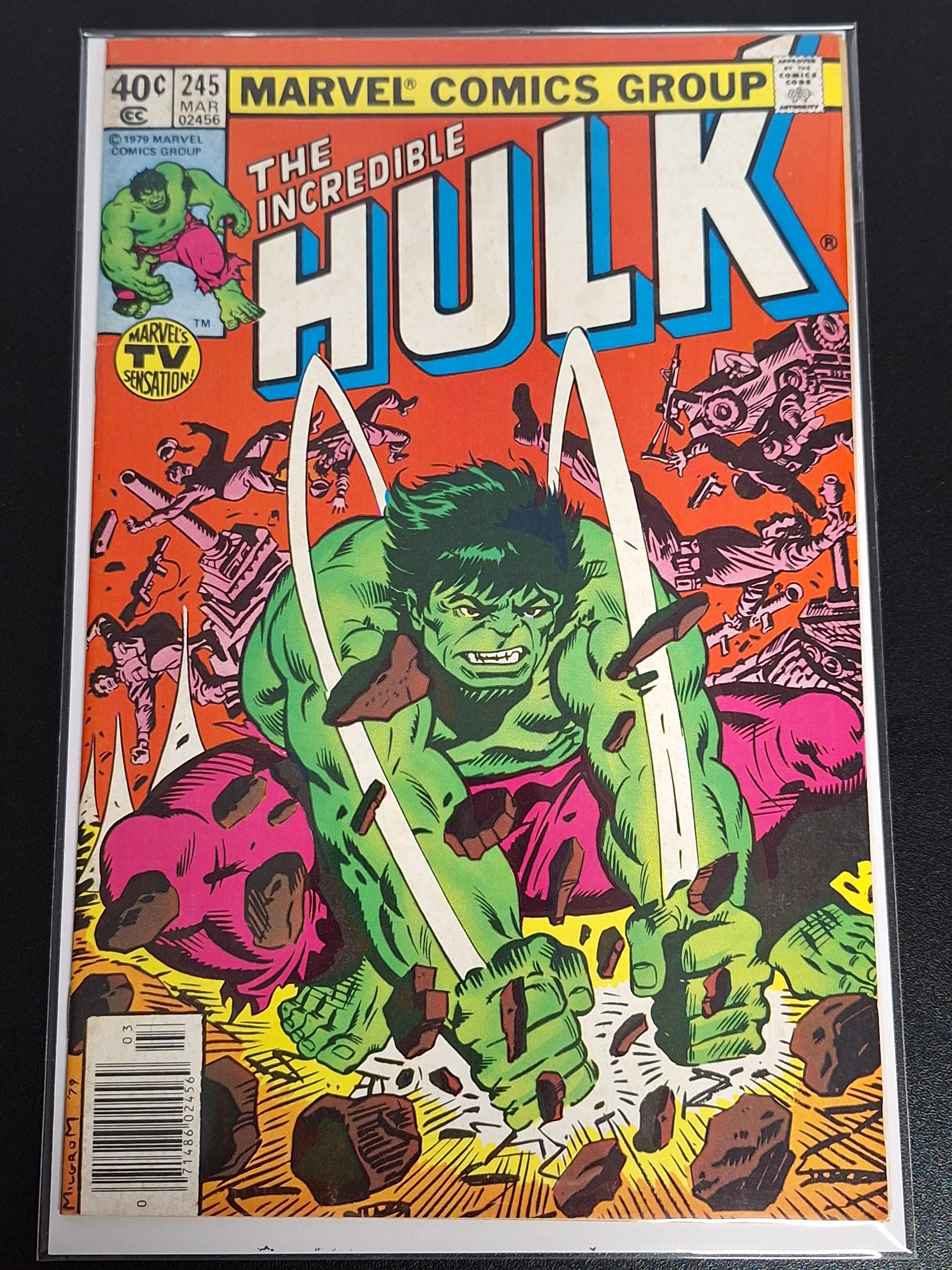 Hulk 245 Marvel 1980 Newsstand, 1st Super Mandroid