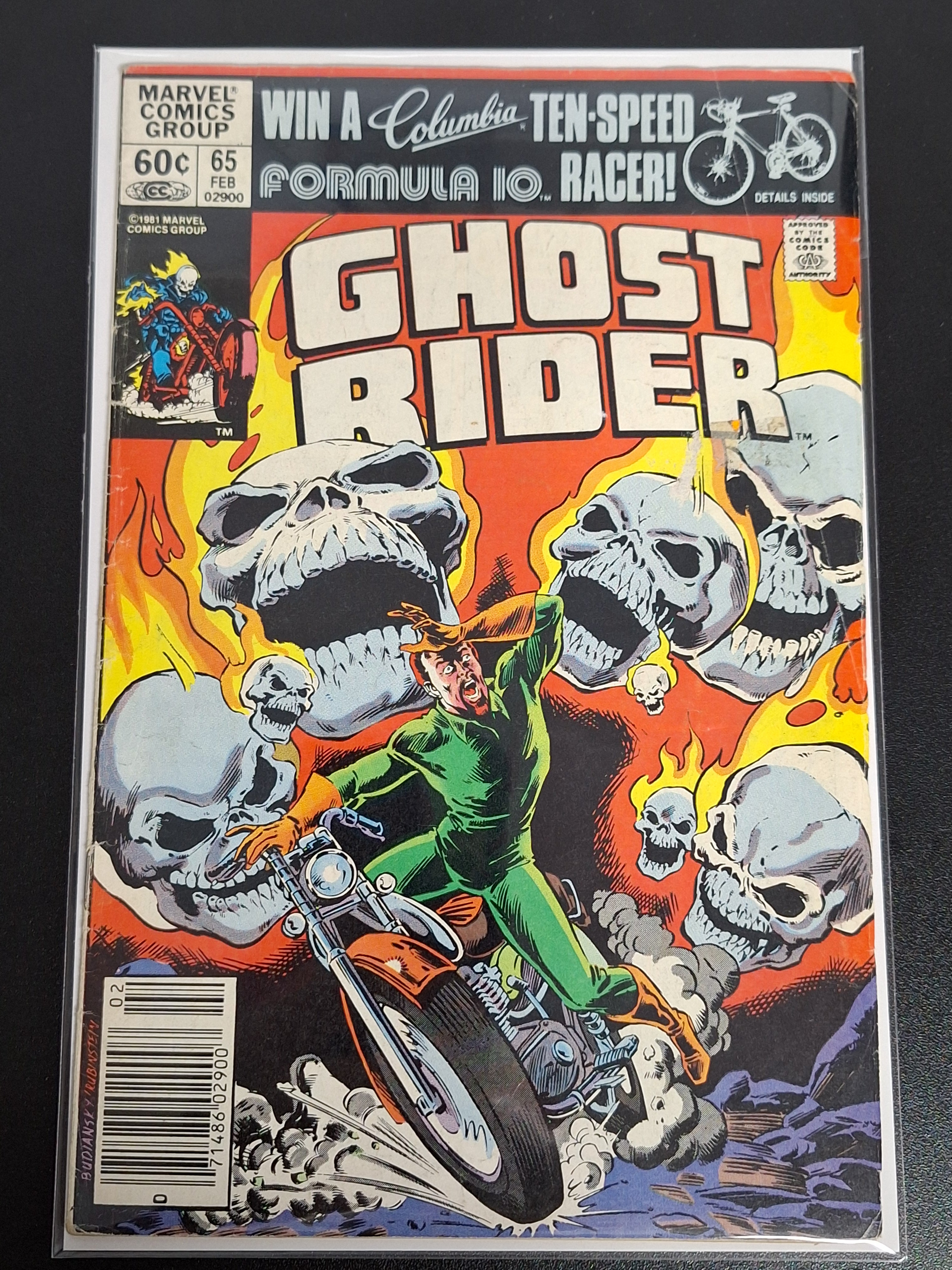 Ghost Rider 65 Marvel 1982 Newsstand 1st Solo Series